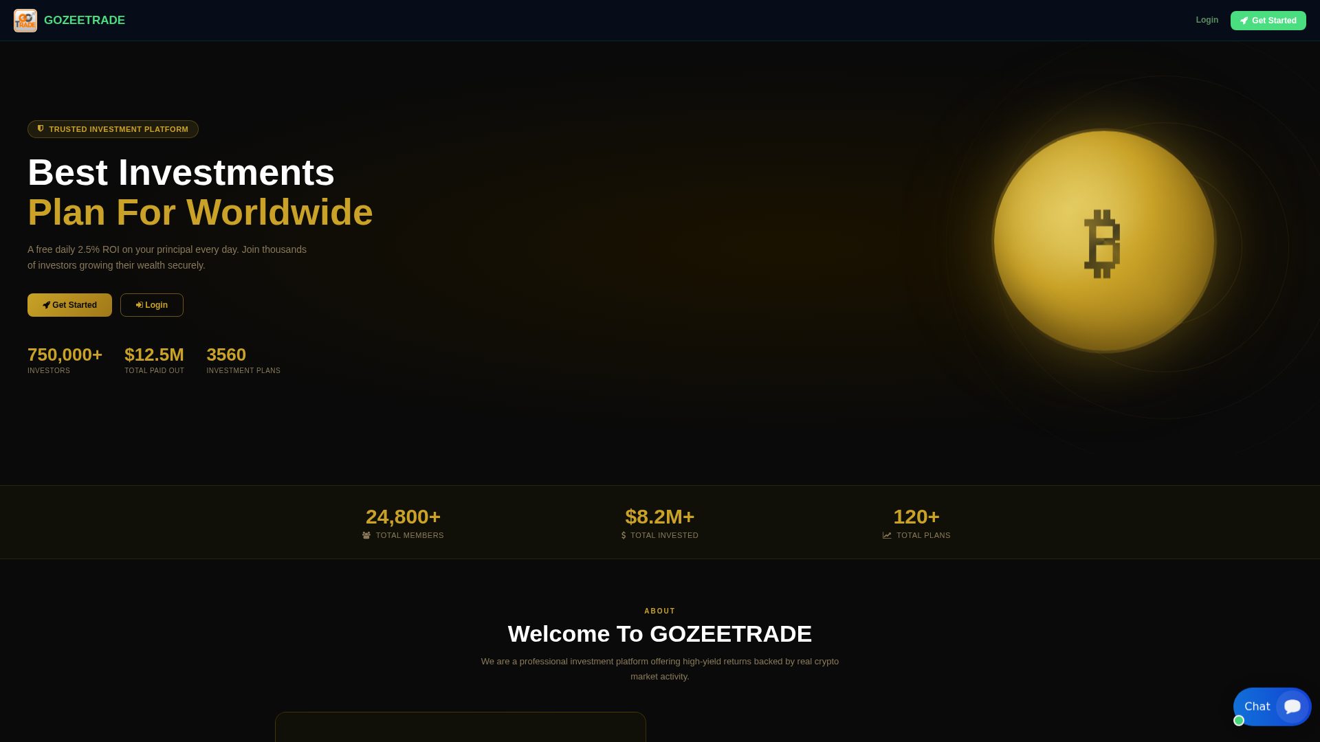 Screenshot of gozeetrade.com