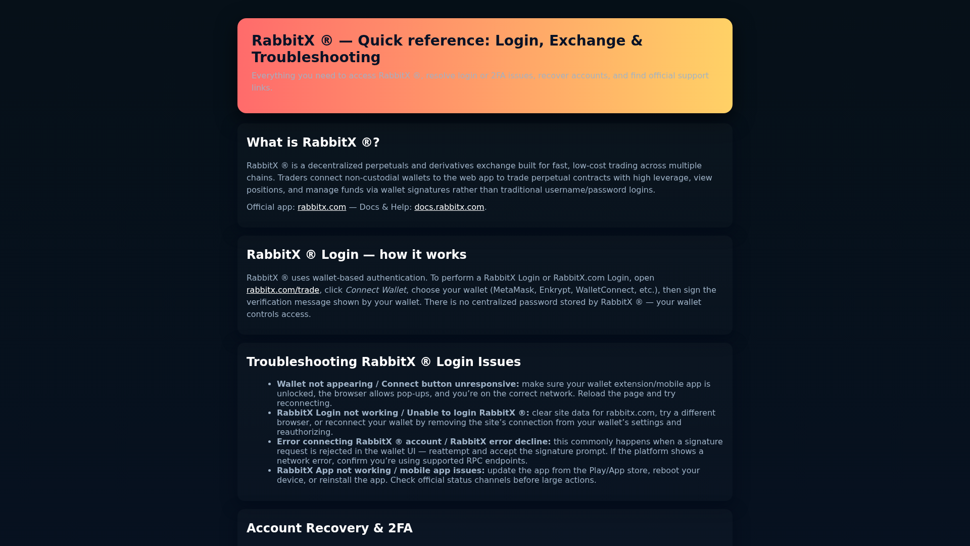 Screenshot of faq-raabbitx-exchange.pages.dev