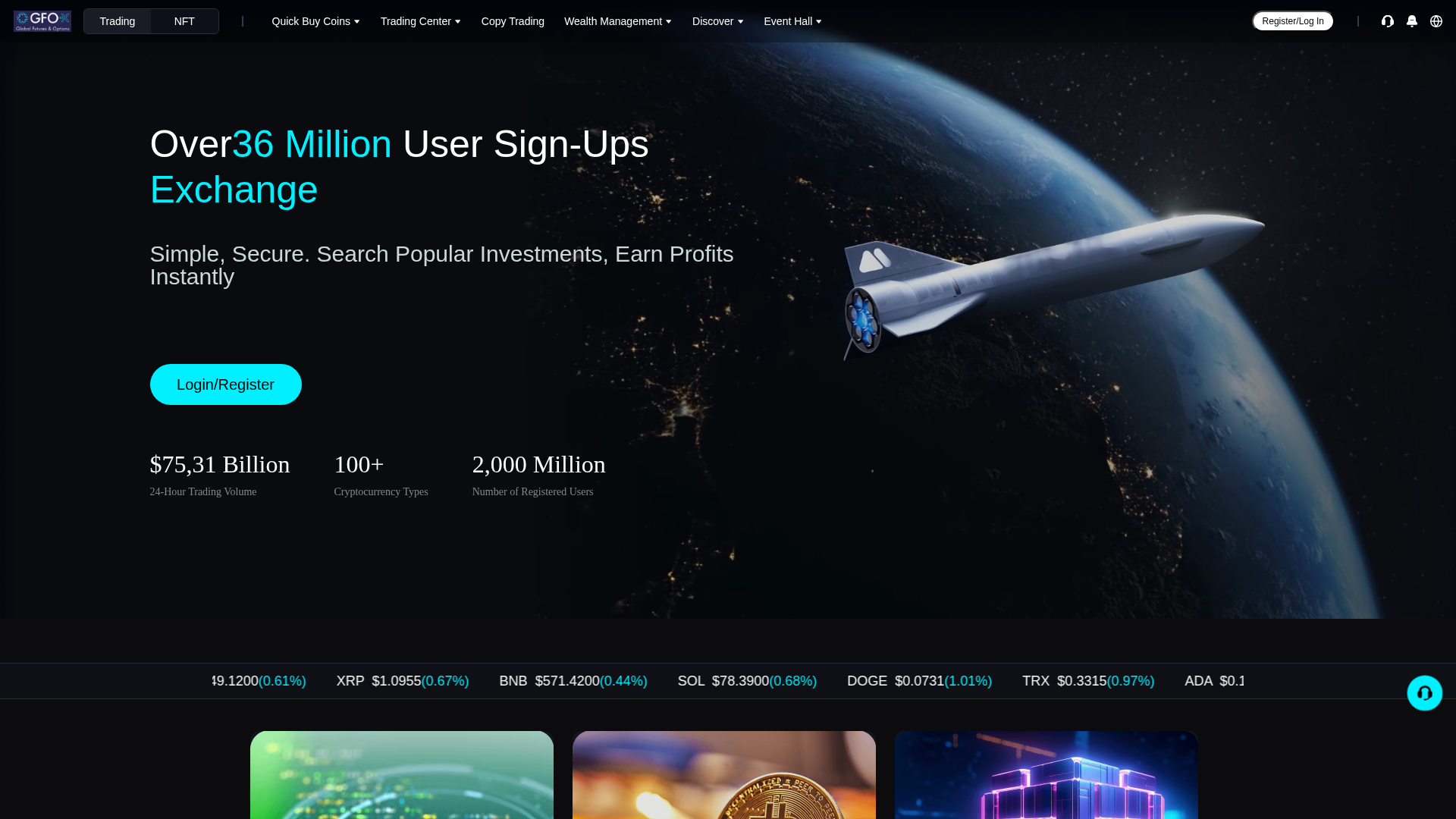 Screenshot of gfochains.com