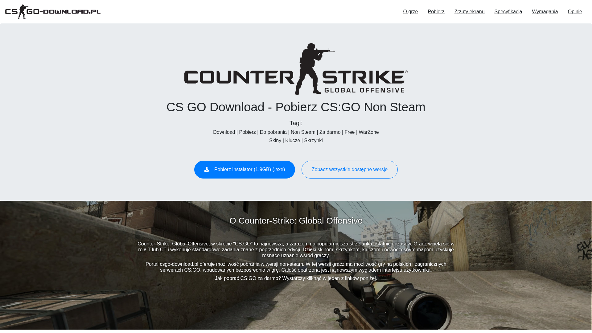 Screenshot of csgo-download.pl