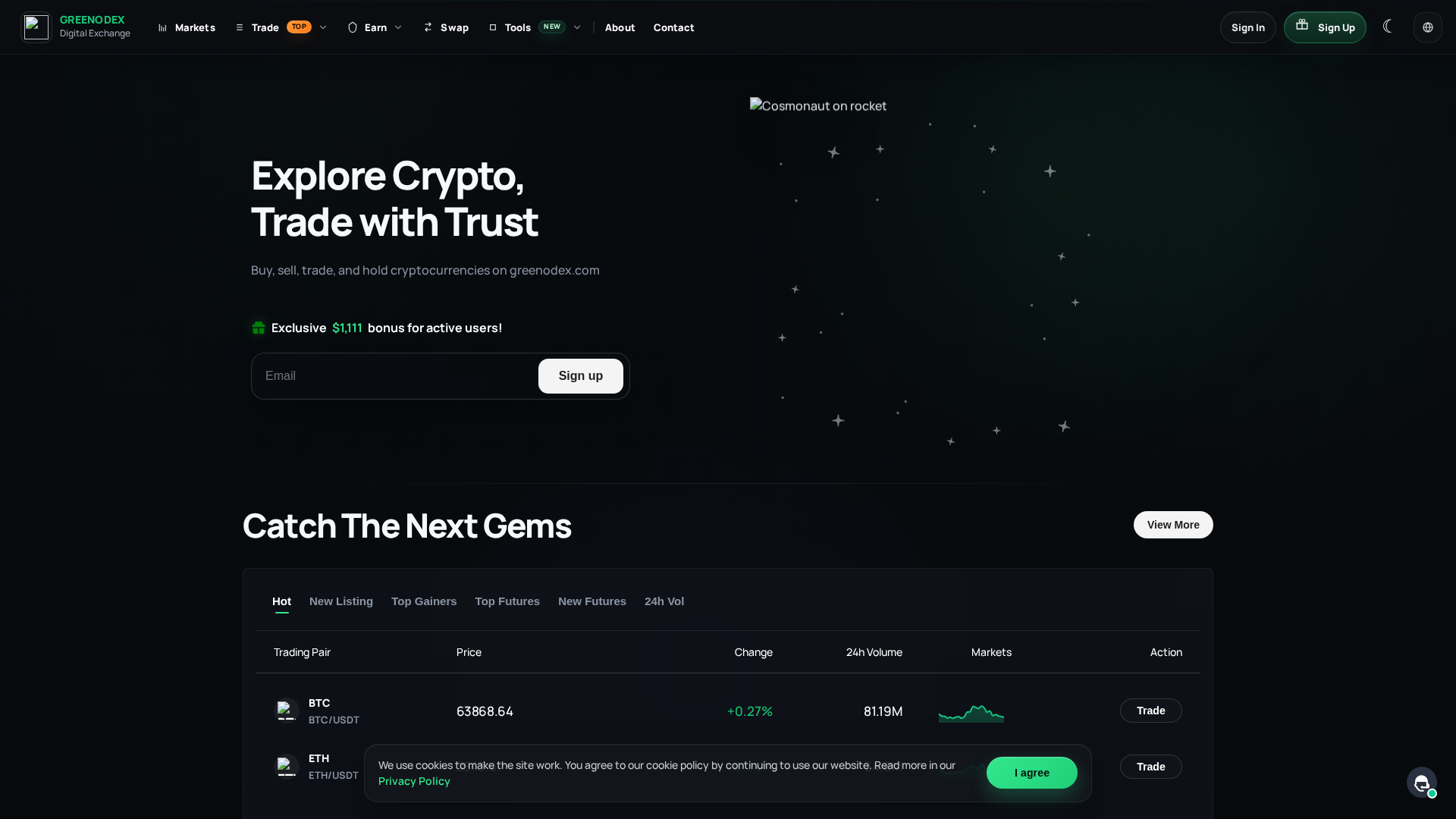 Screenshot of greenodex.com