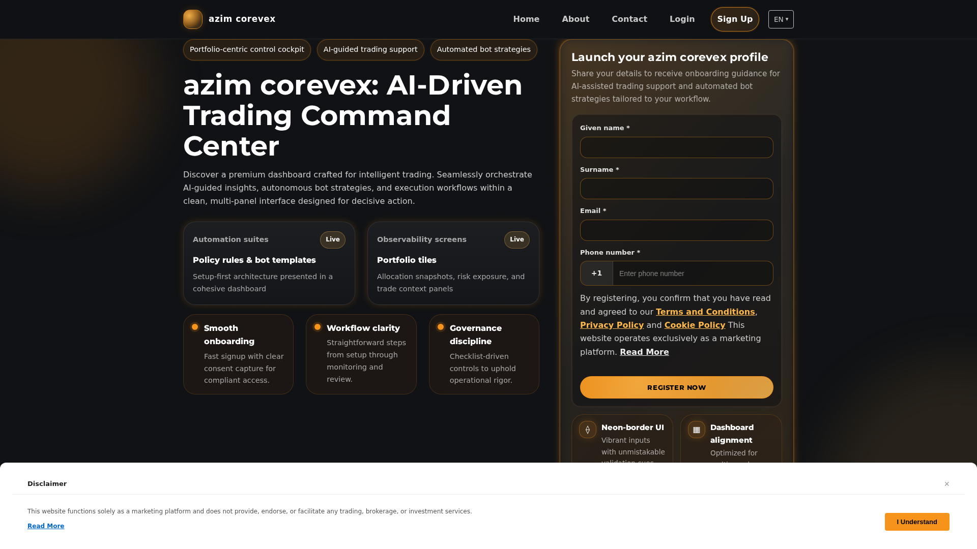 Screenshot of azimcorevex.pro