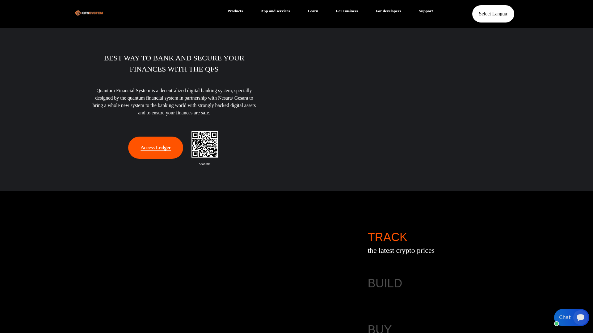 Screenshot of qfssystem.org