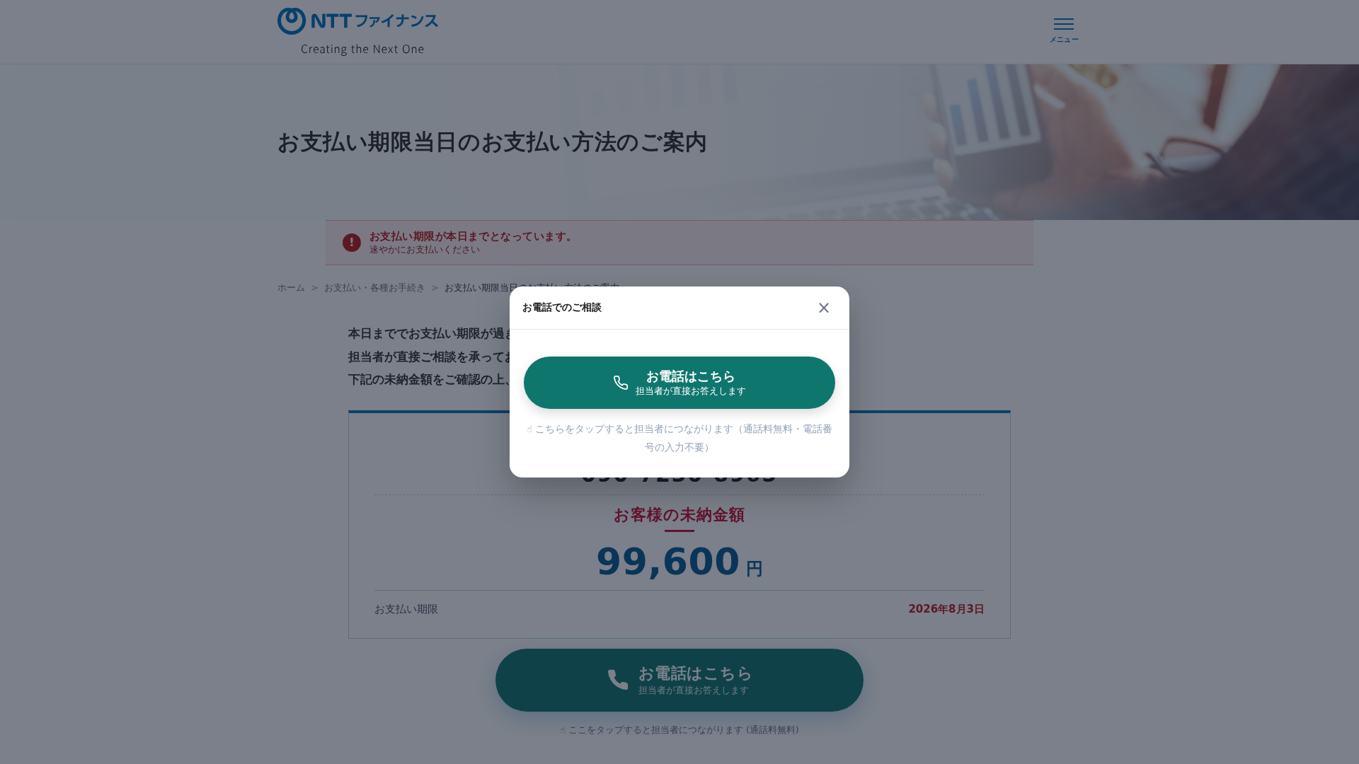 Screenshot of ntt-fin.com