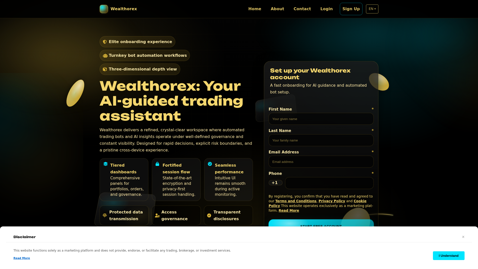 Screenshot of wealthorex.click