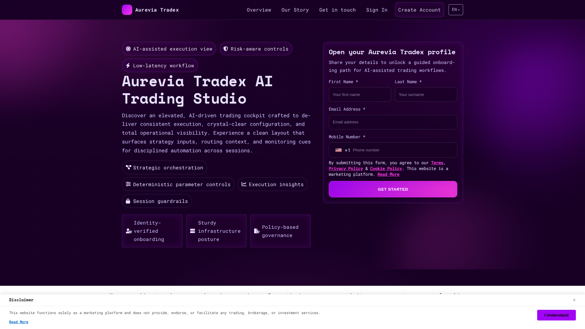 Screenshot of aureviatradex.shop