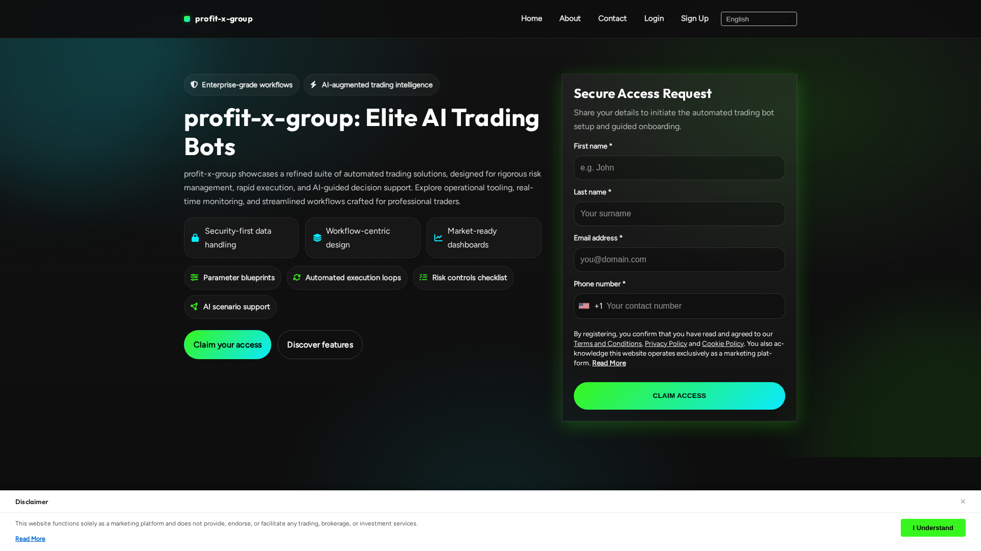 Screenshot of profit-x-groupsoftware.com