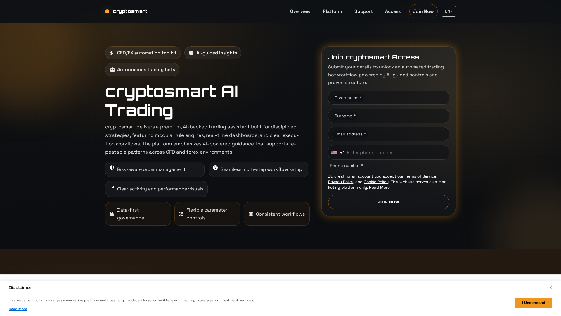 Screenshot of cryptosmart.digital