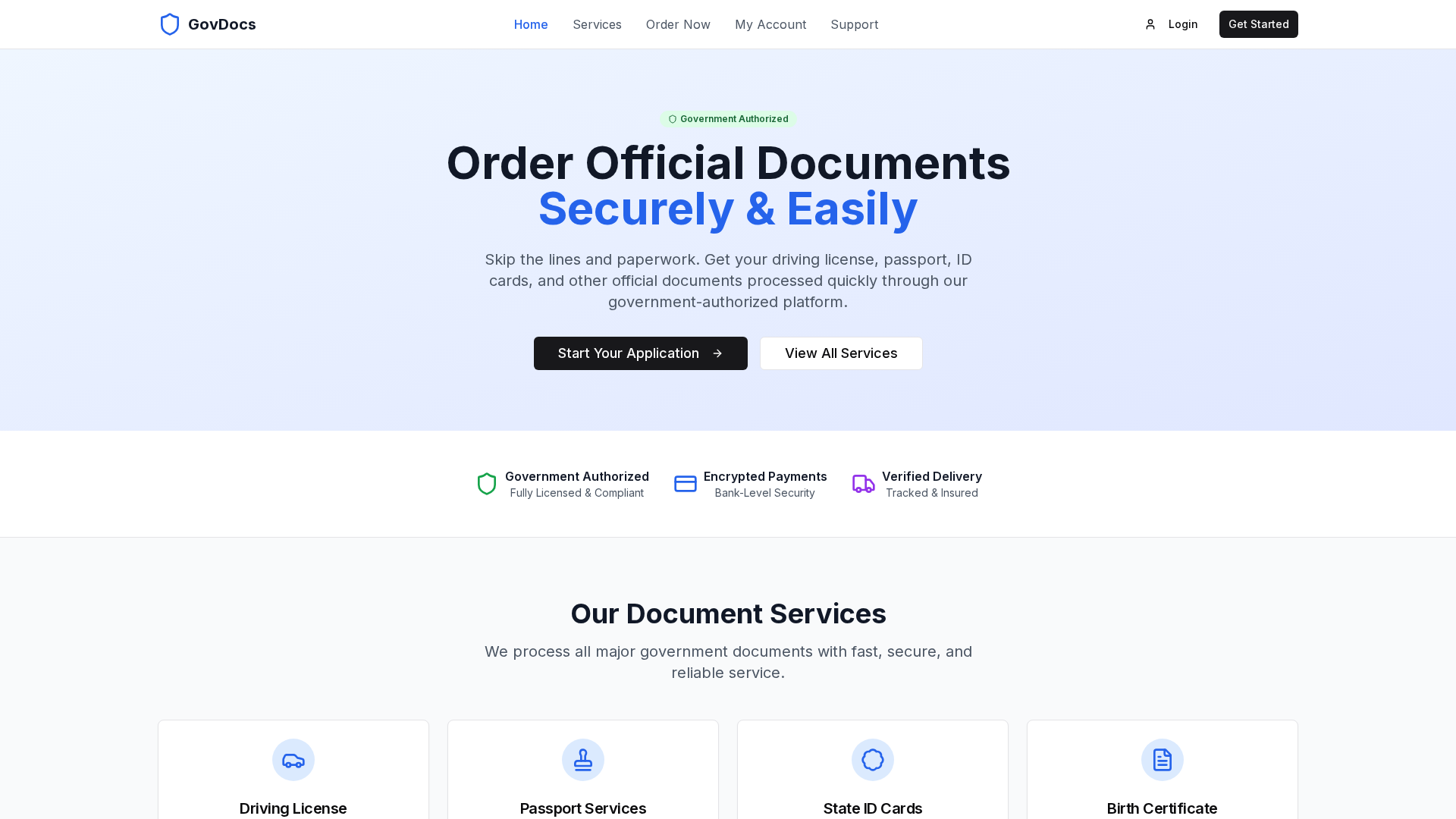 Screenshot of govdoc.vercel.app