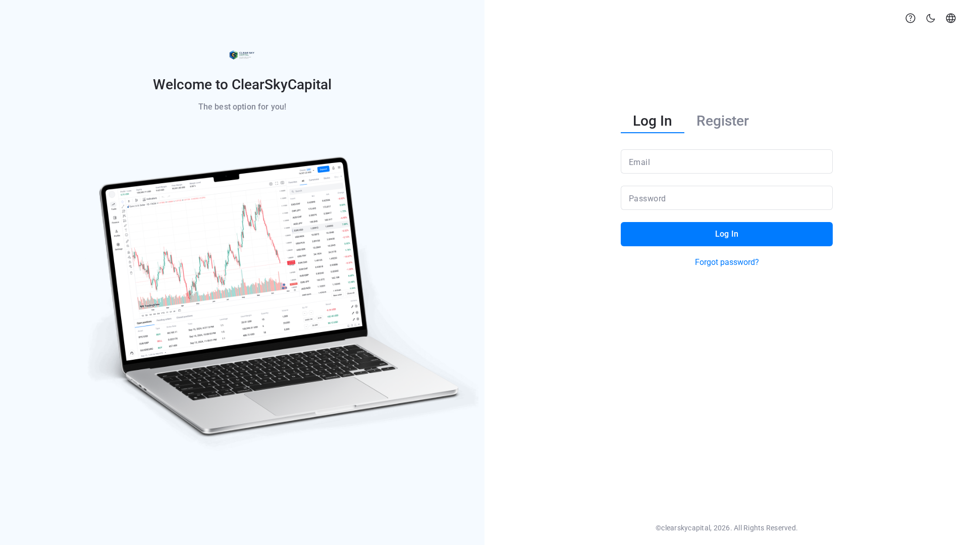 Screenshot of area.clearsky-edge.com