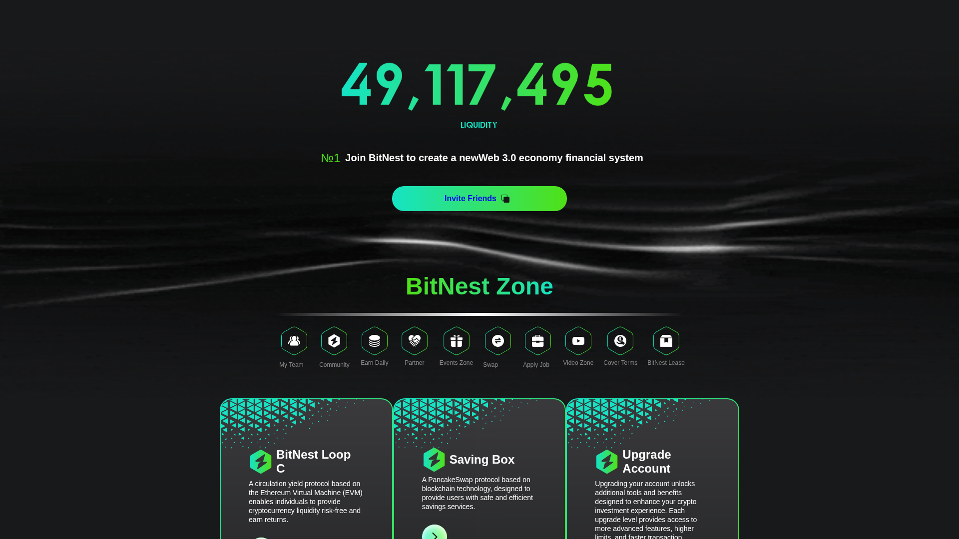 Screenshot of bitnestloop.live
