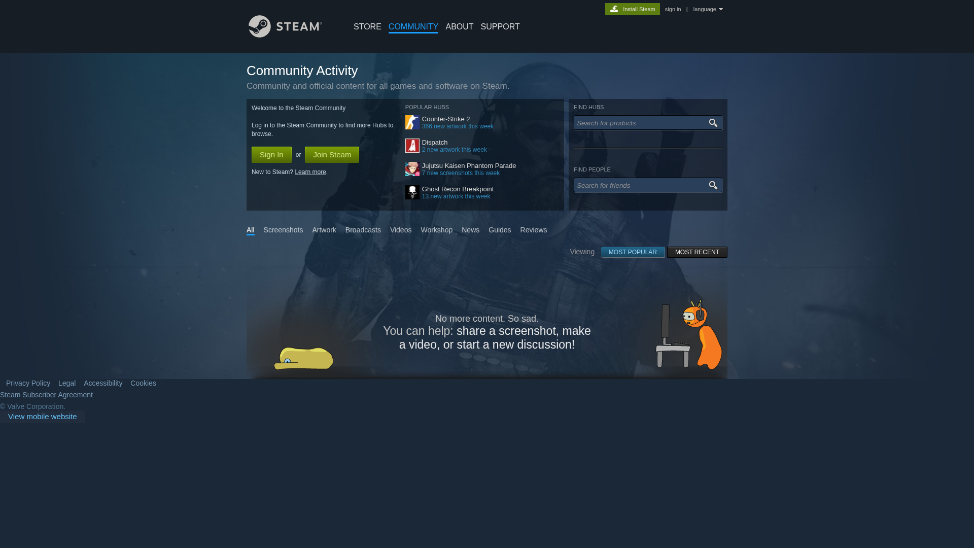 Screenshot of steam-community-proxy.mengjianghu.asia