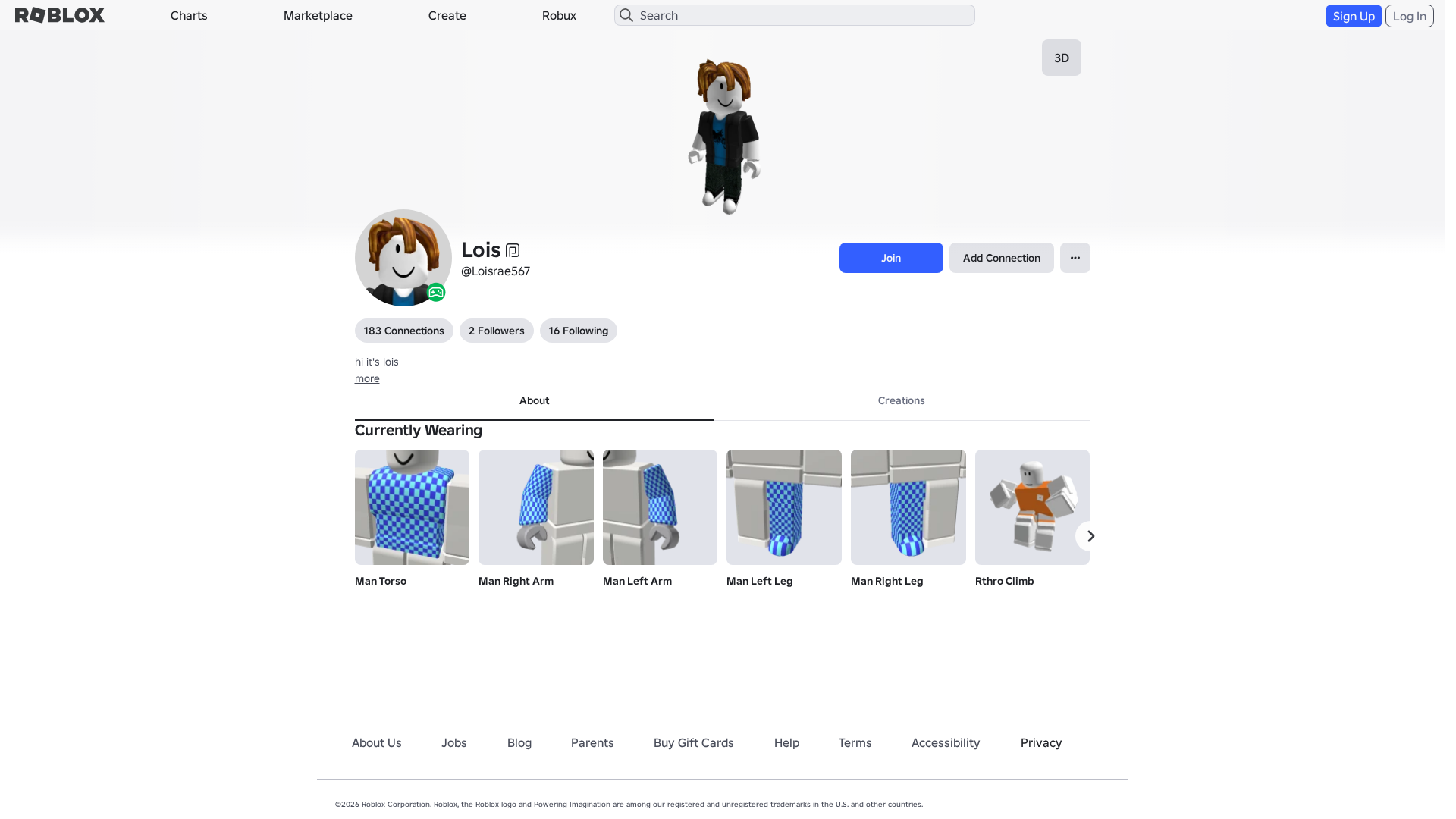 Screenshot of www.roblox.com.ml