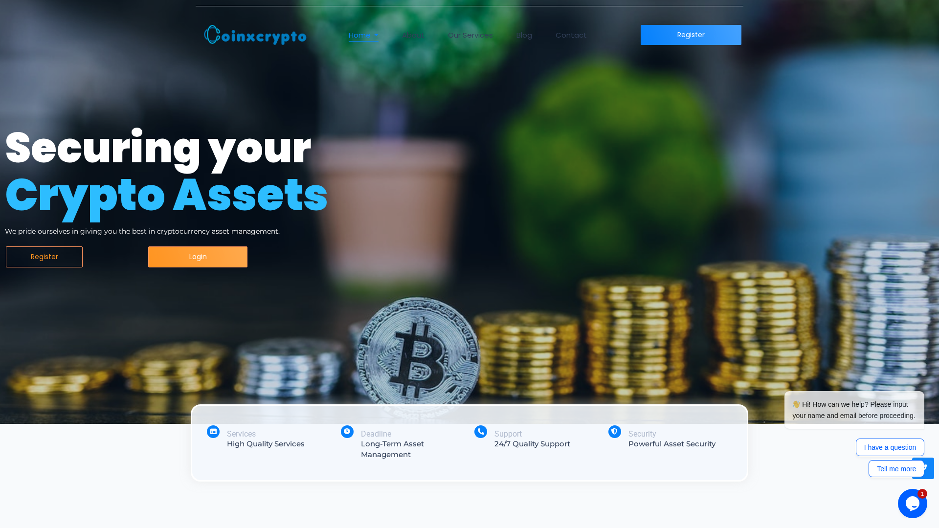 Screenshot of coinxcrypto.us