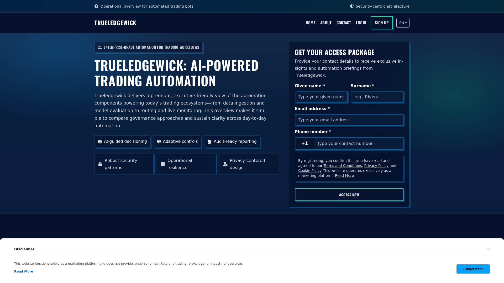 Screenshot of trueledgewick.pro