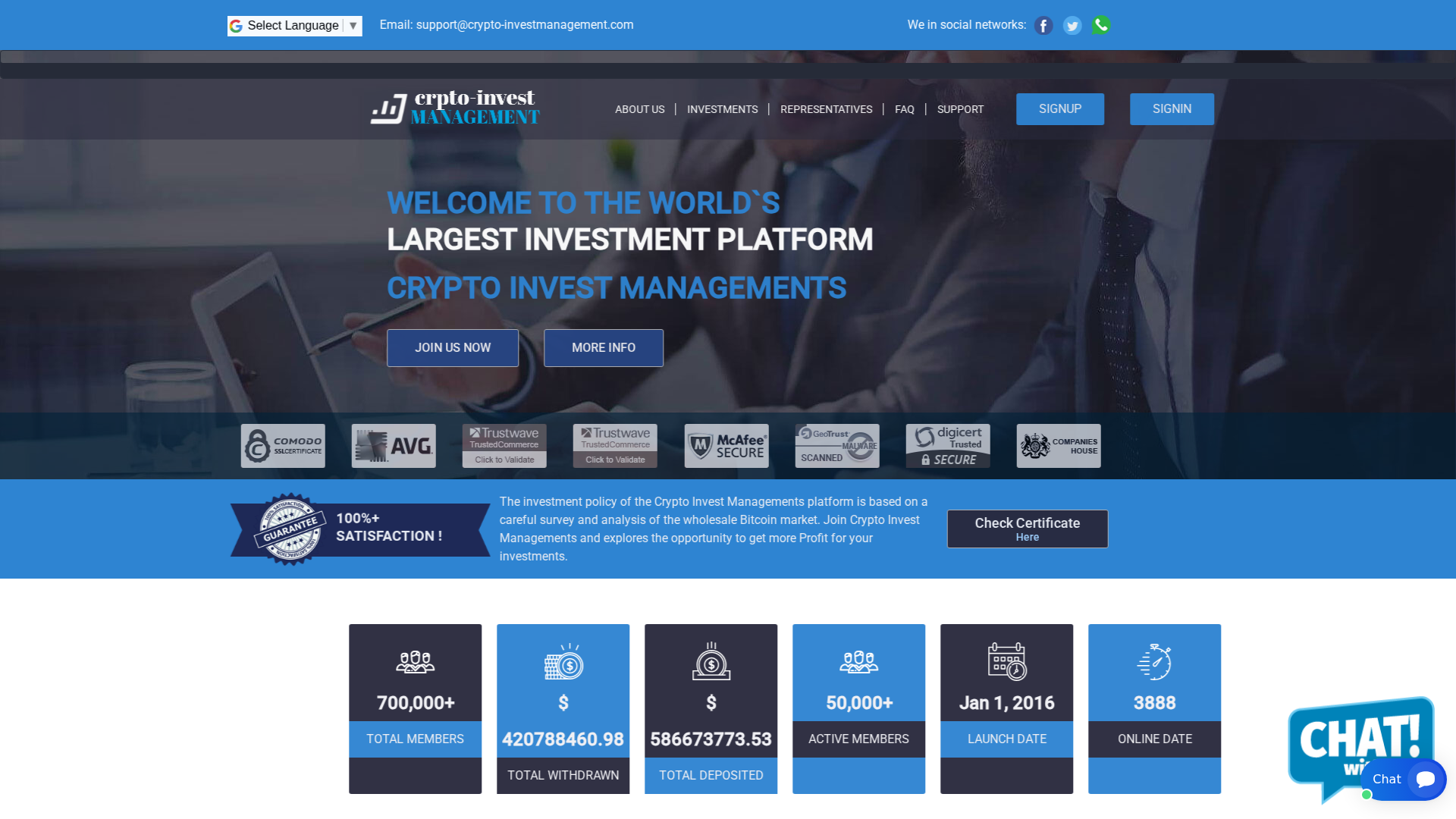 Screenshot of crypto-investmanagements.com