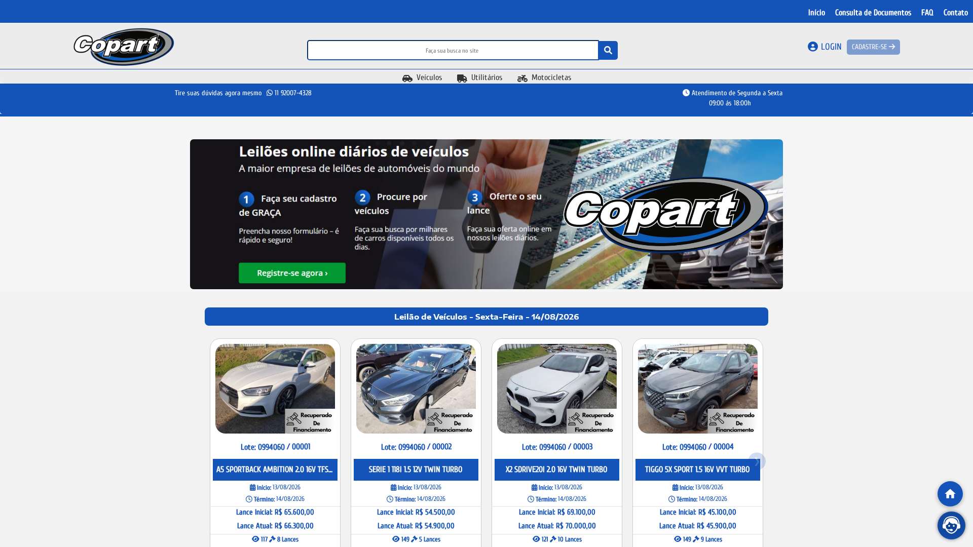 Screenshot of copartioficial.com