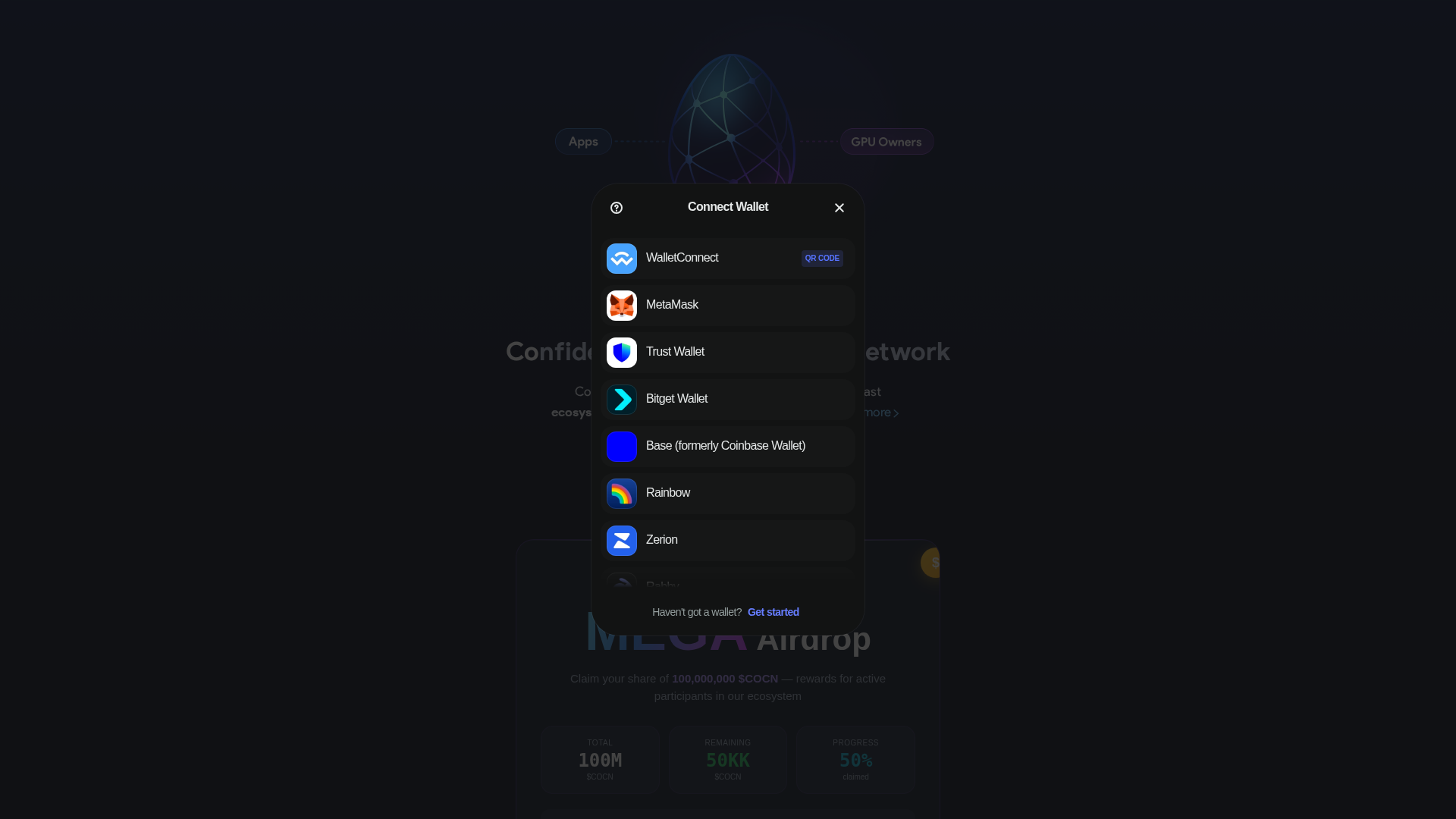 Screenshot of airdrop-cocoon.com