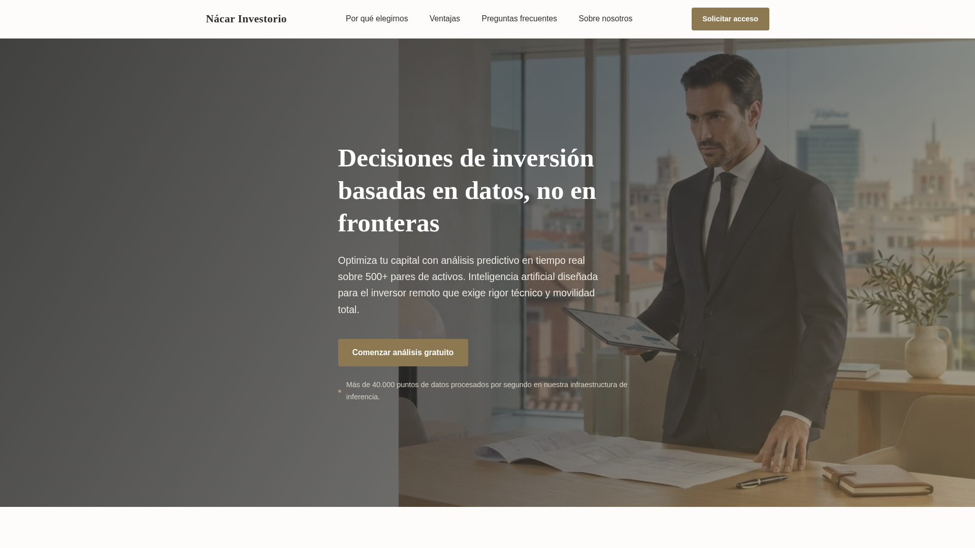 Screenshot of nacarinvestorio.net