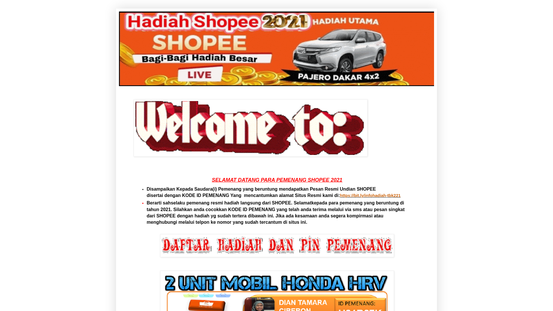 Screenshot of www.infohadiah-tbk221.blogspot.com