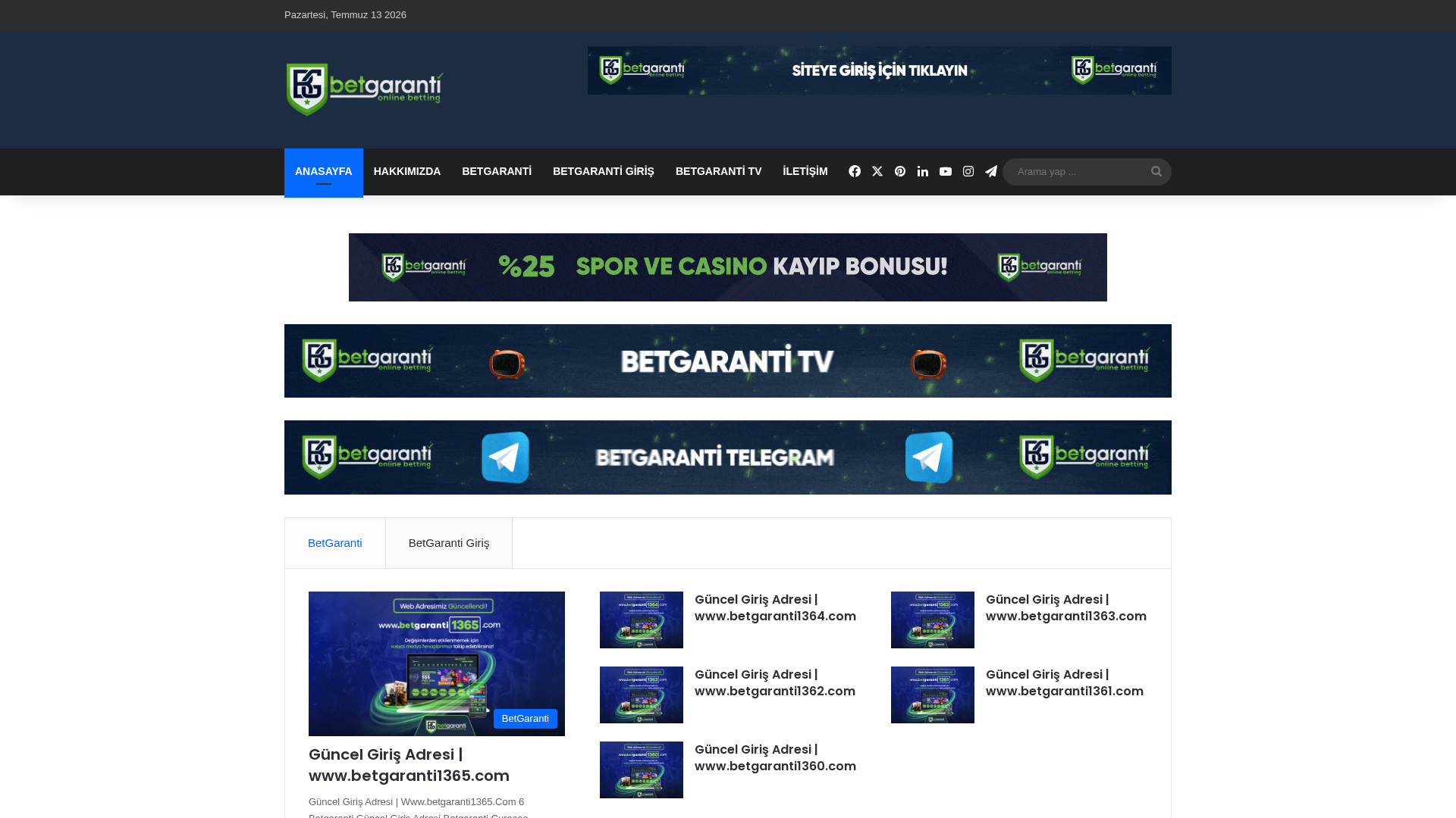 Screenshot of betgarantiyenigiris.com