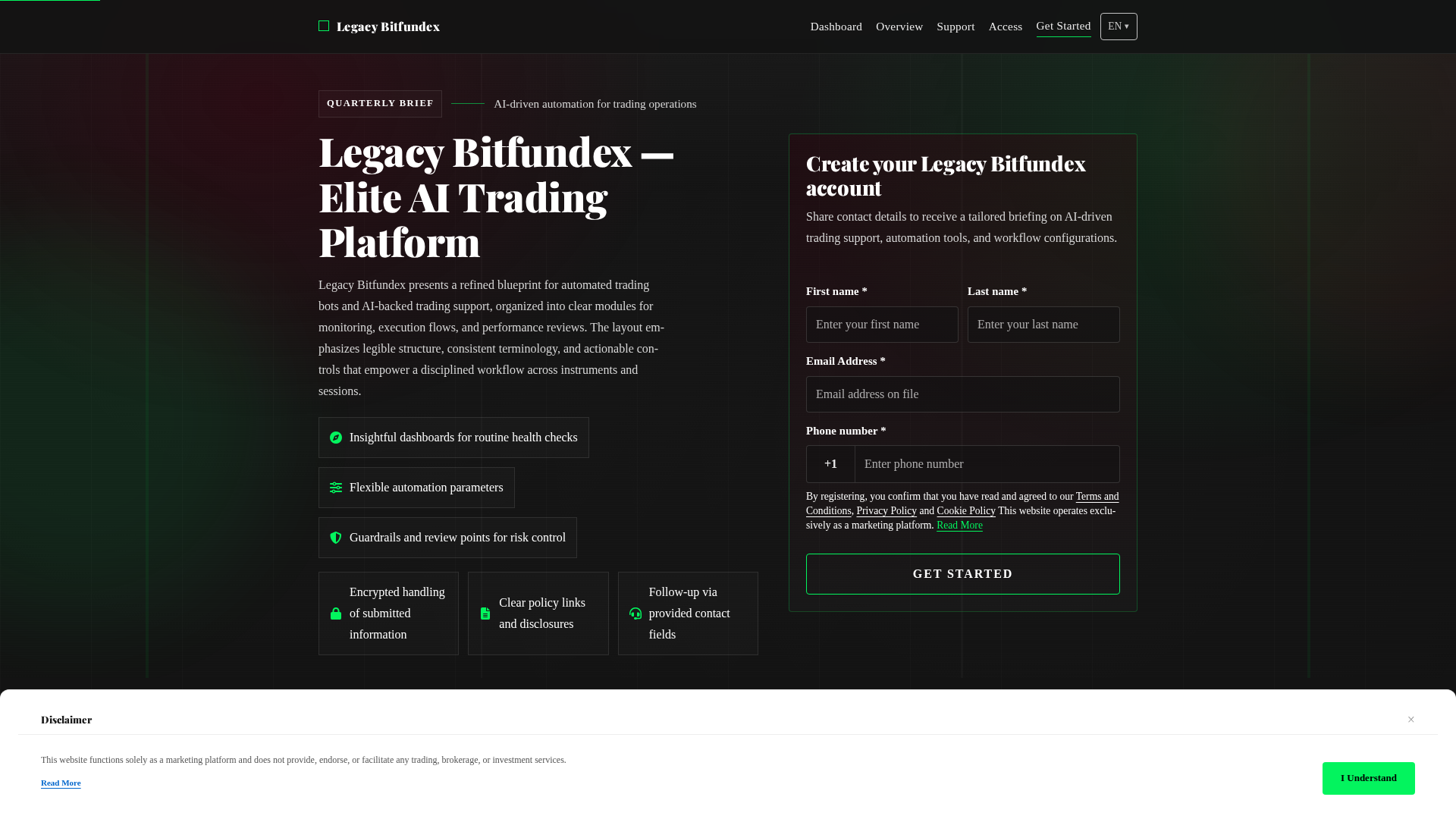 Screenshot of legacybitfundextech.com