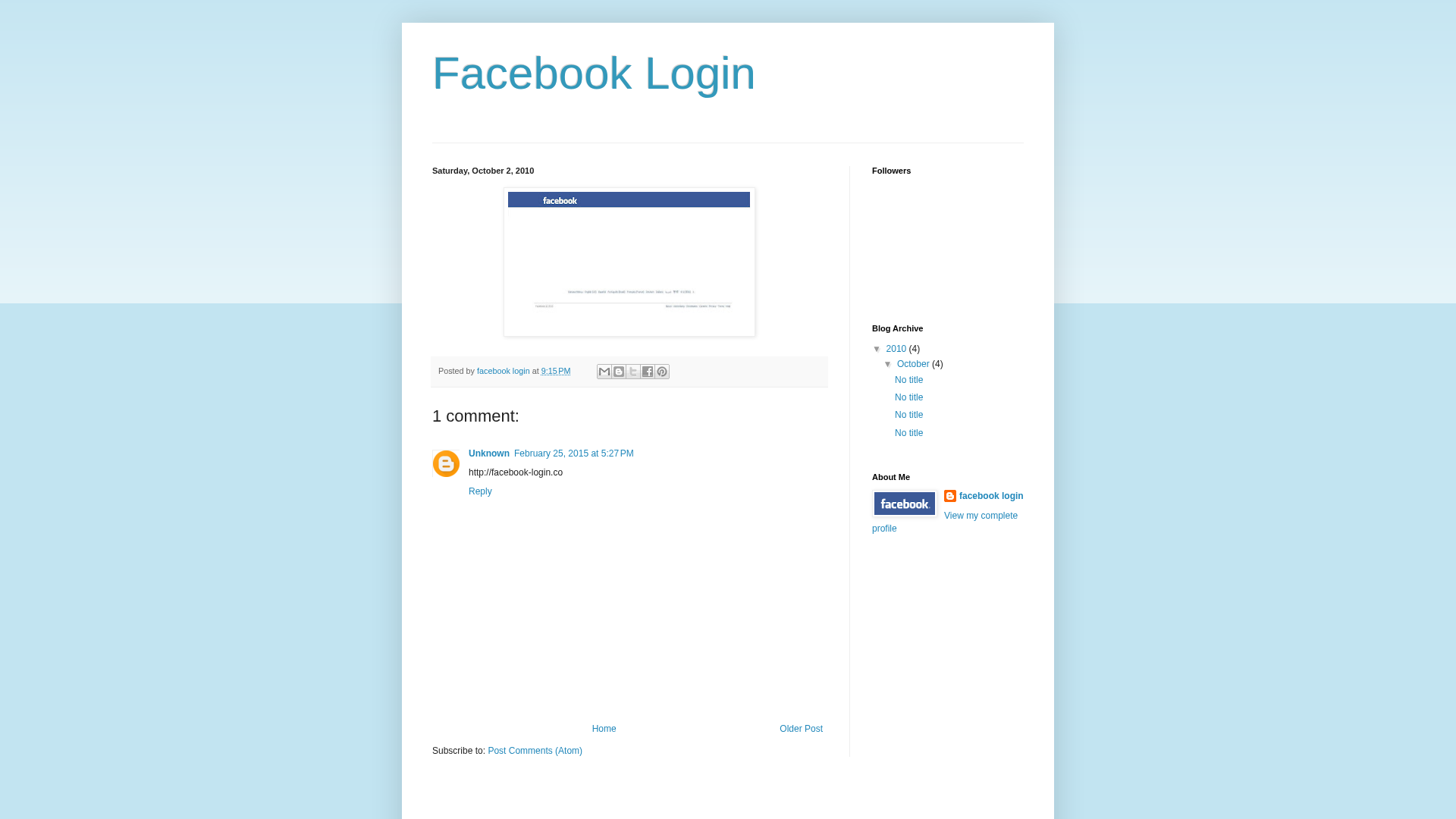 Screenshot of facebooklogin123.blogspot.com