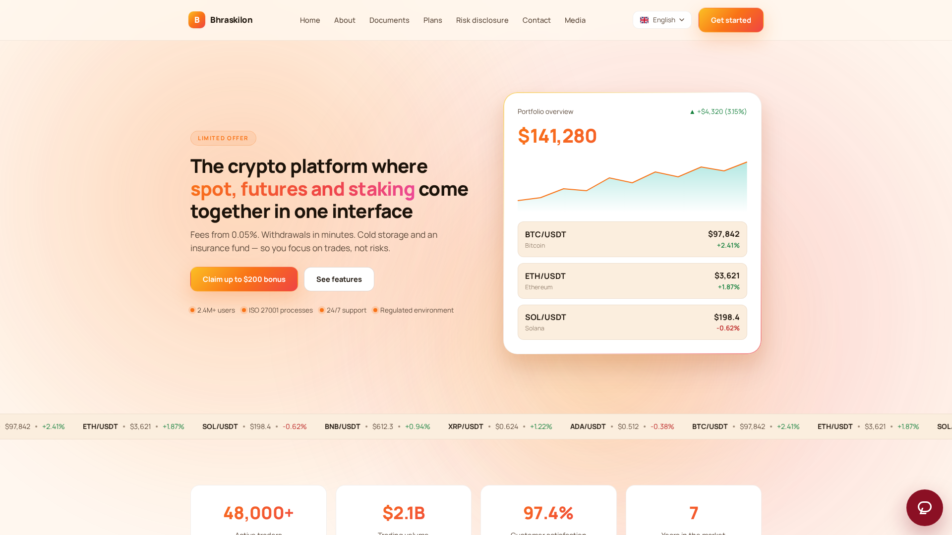 Screenshot of bhraskilon.pro