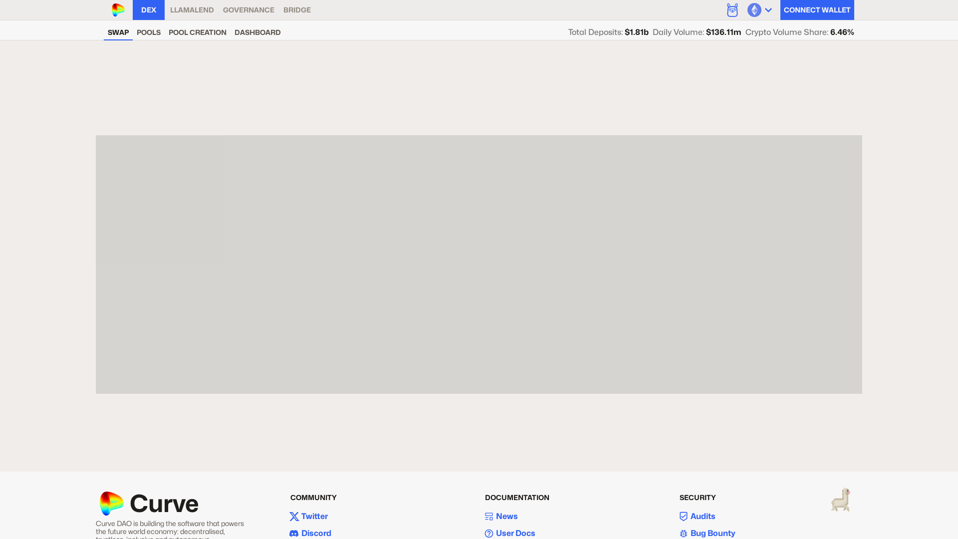 Screenshot of eth-curve.com