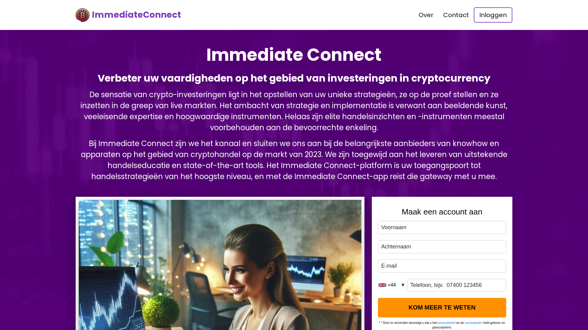 Screenshot of immediate-connect.nl