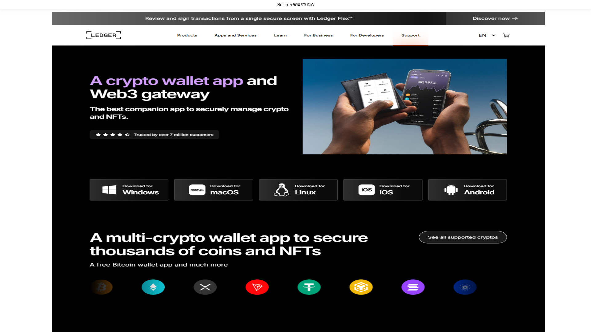 Screenshot of startsledgor.wixstudio.com