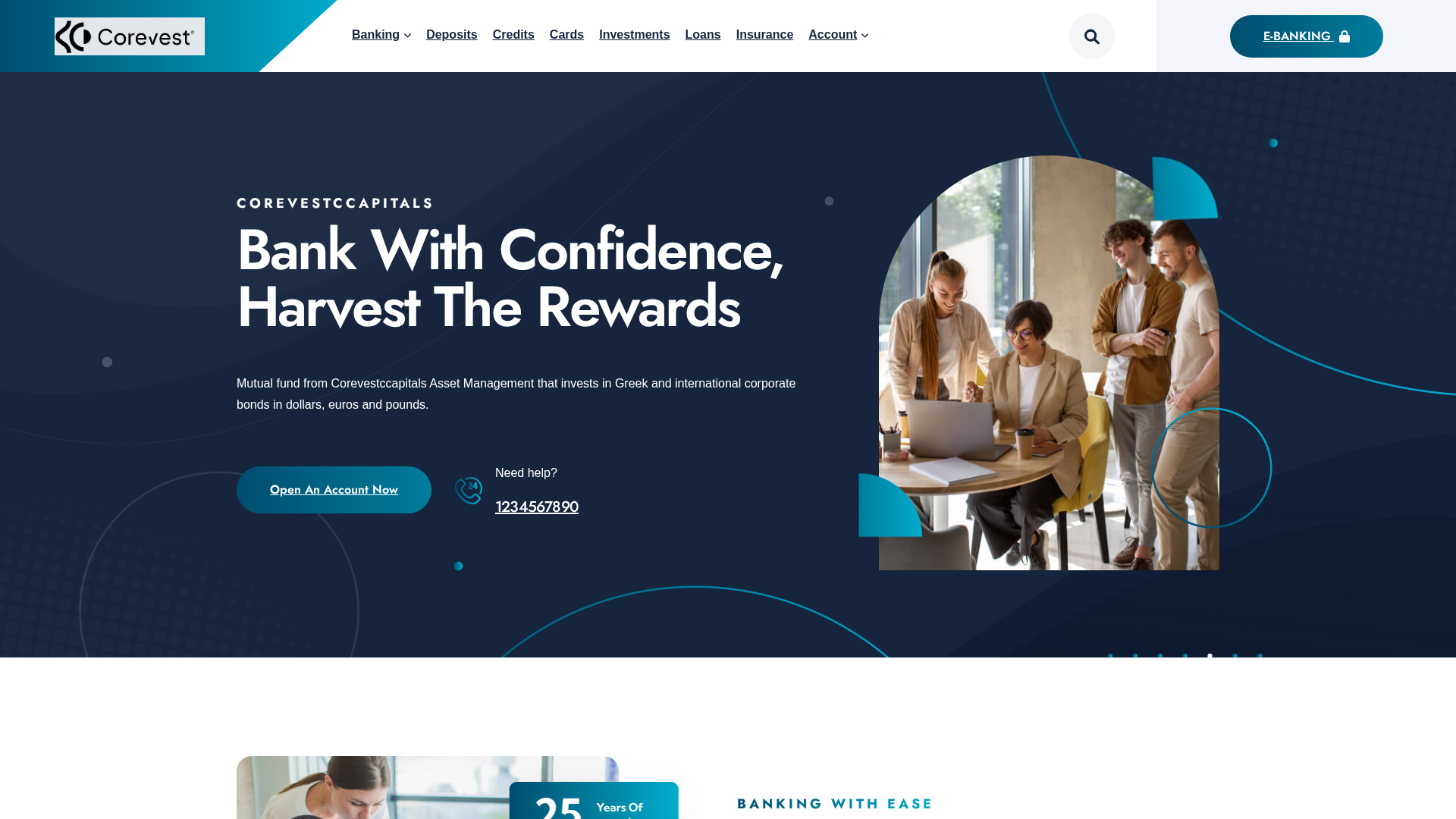 Screenshot of corevestcapitals.com