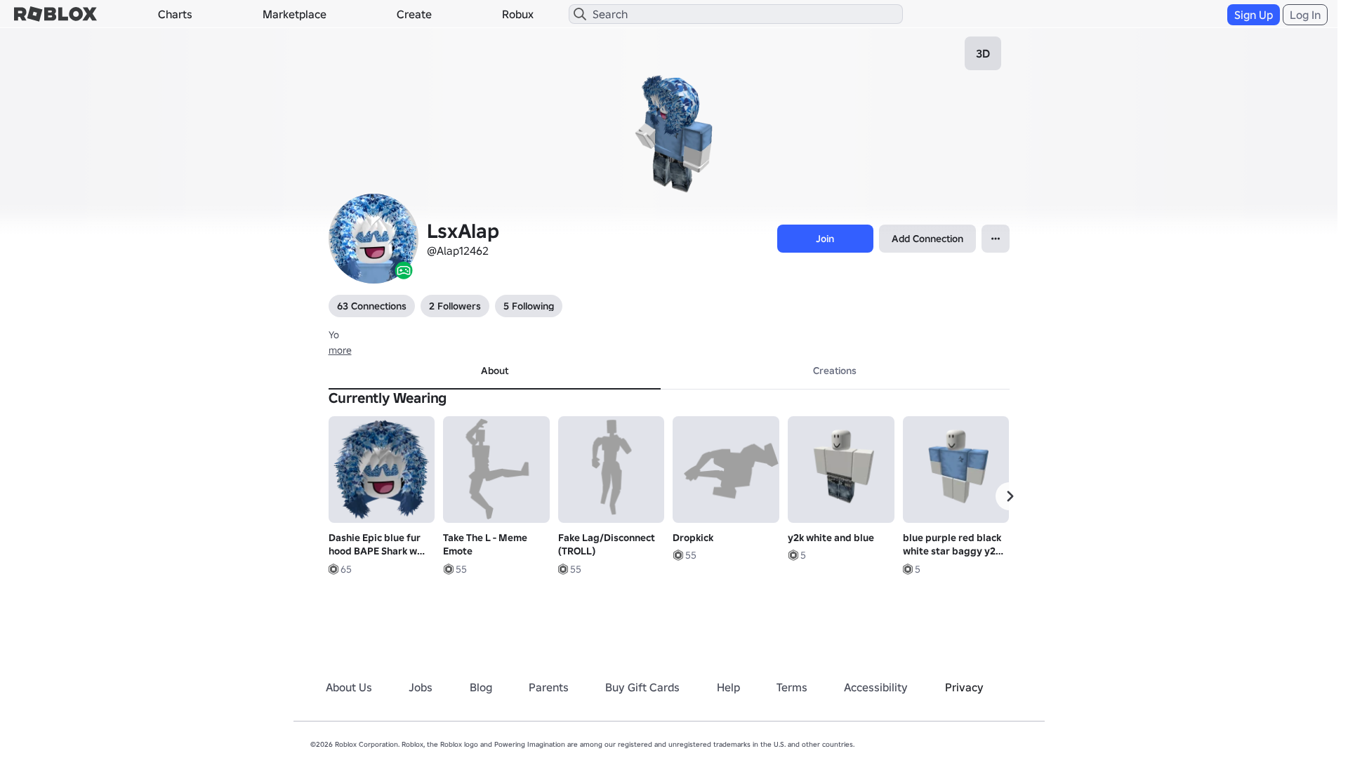 Screenshot of www.roblox.com.ml