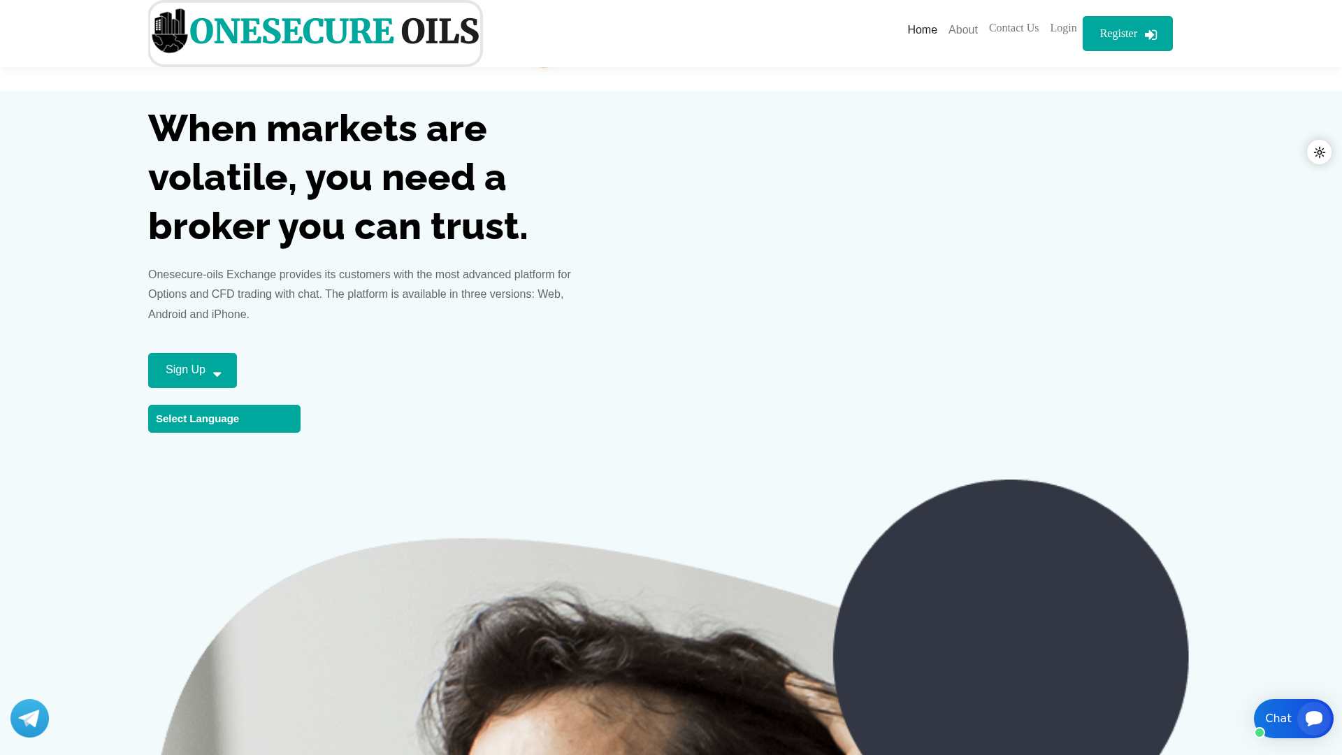 Screenshot of onesecure-oils.pro