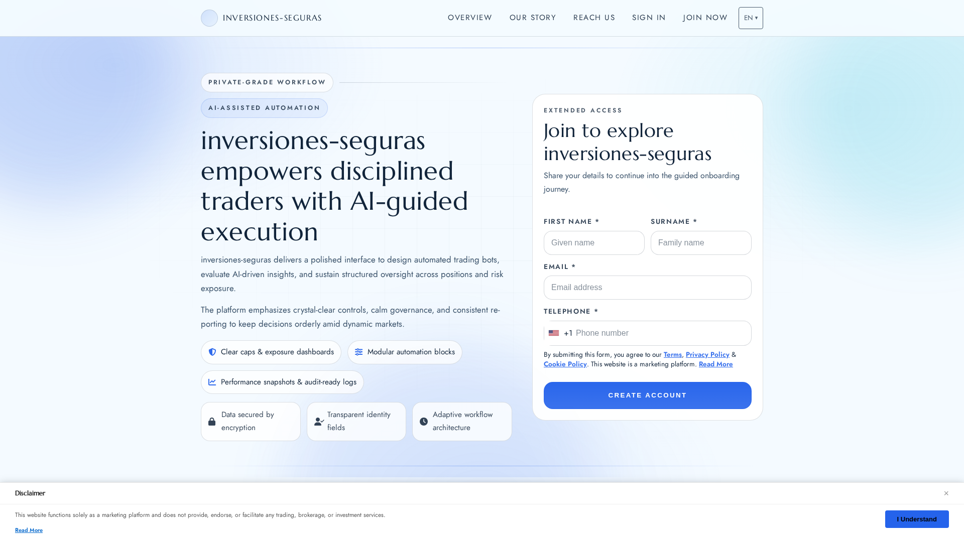 Screenshot of inversiones-seguras-tech.com