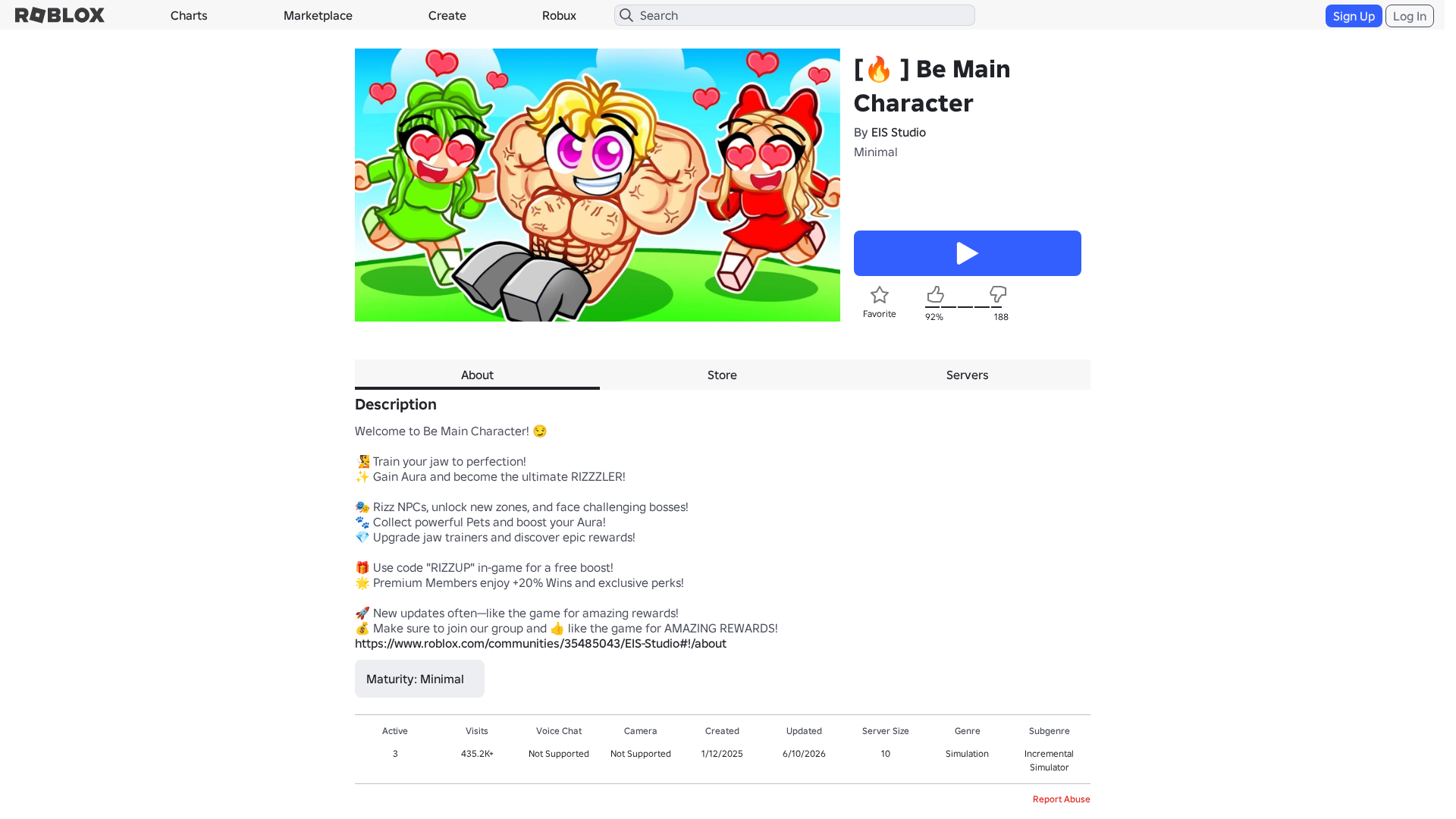 Screenshot of www.roblox.com.ml