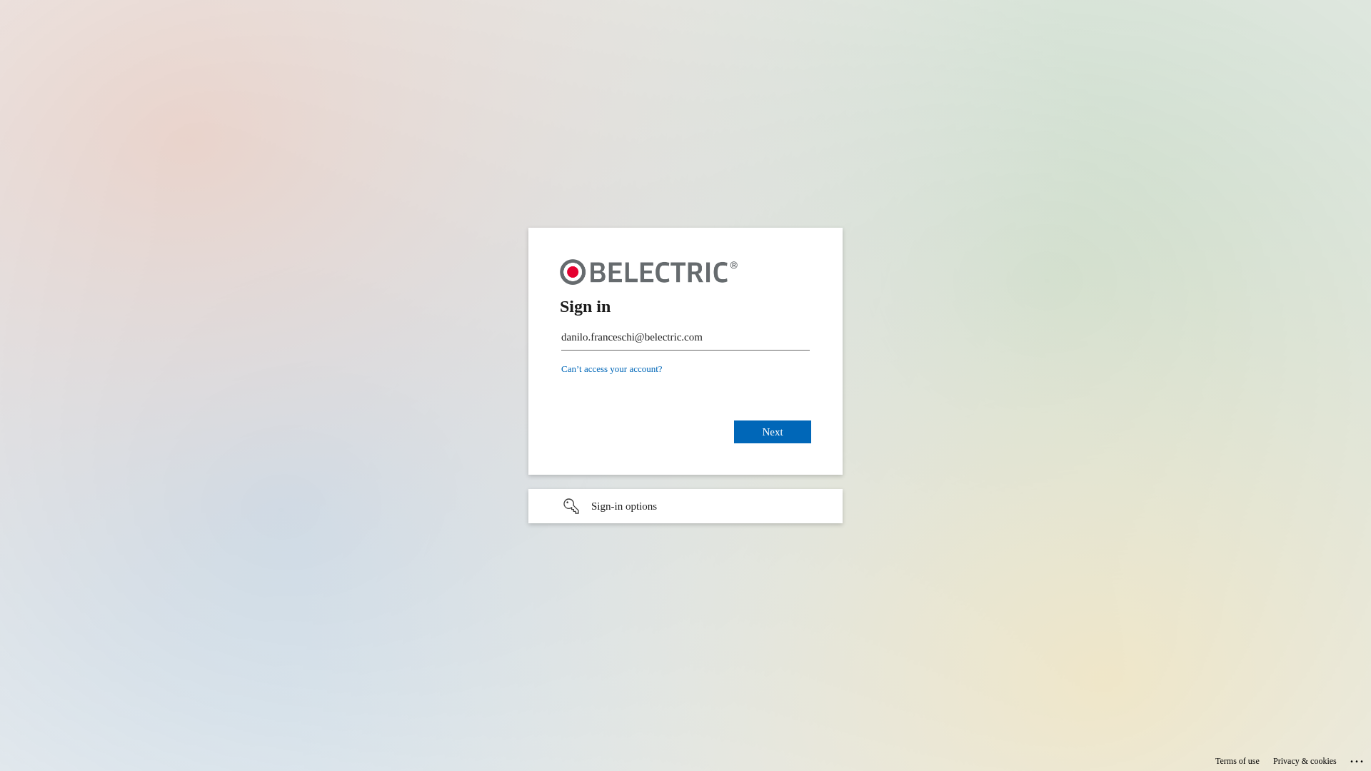 Screenshot of loginservice.cloud