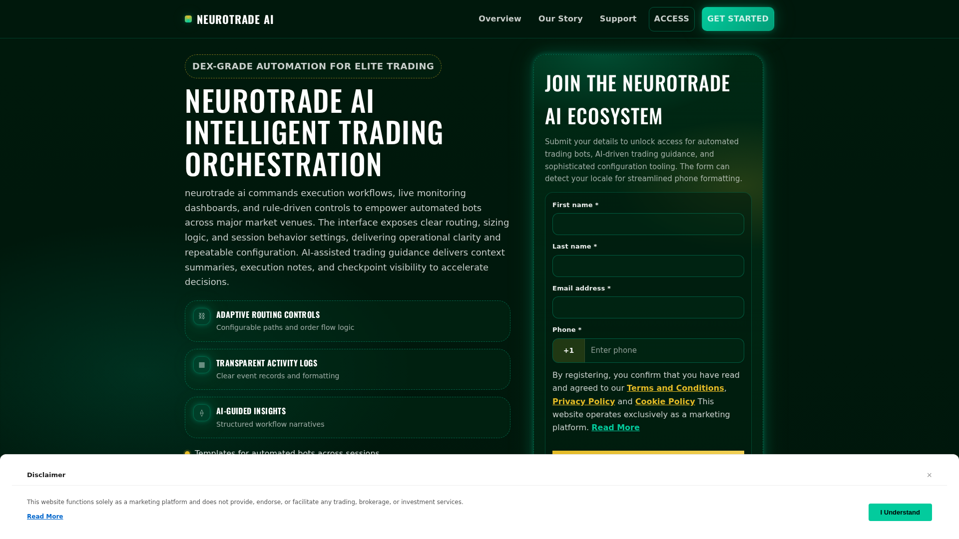 Screenshot of neurotradeai.shop