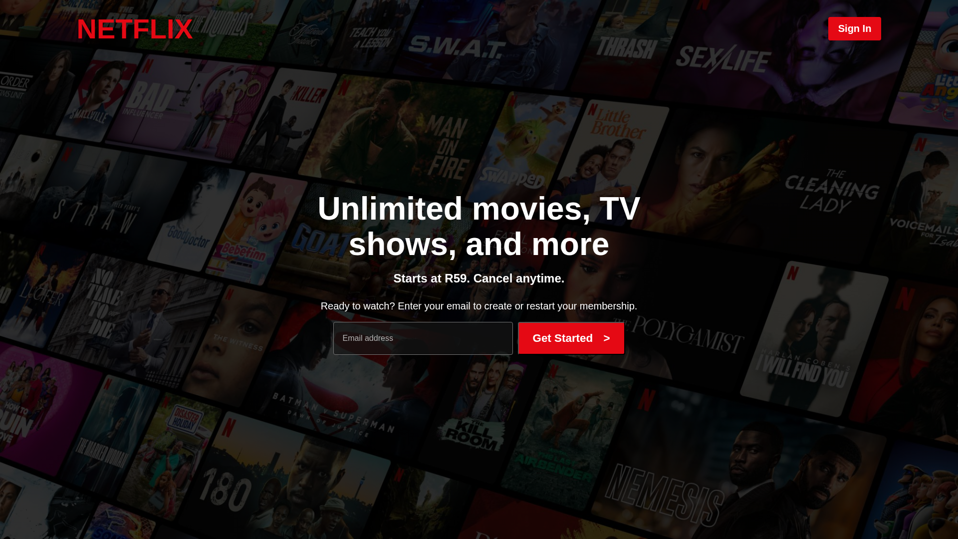 Screenshot of vusim-netlix-clone.netlify.app