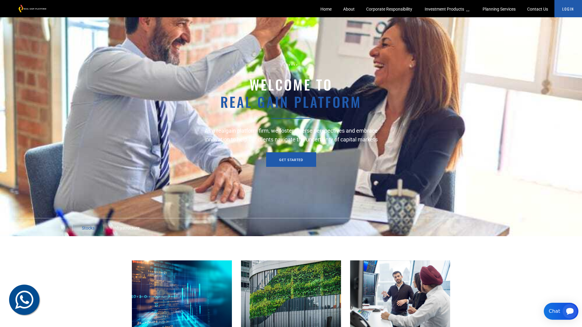 Screenshot of realgainplatform.ltd