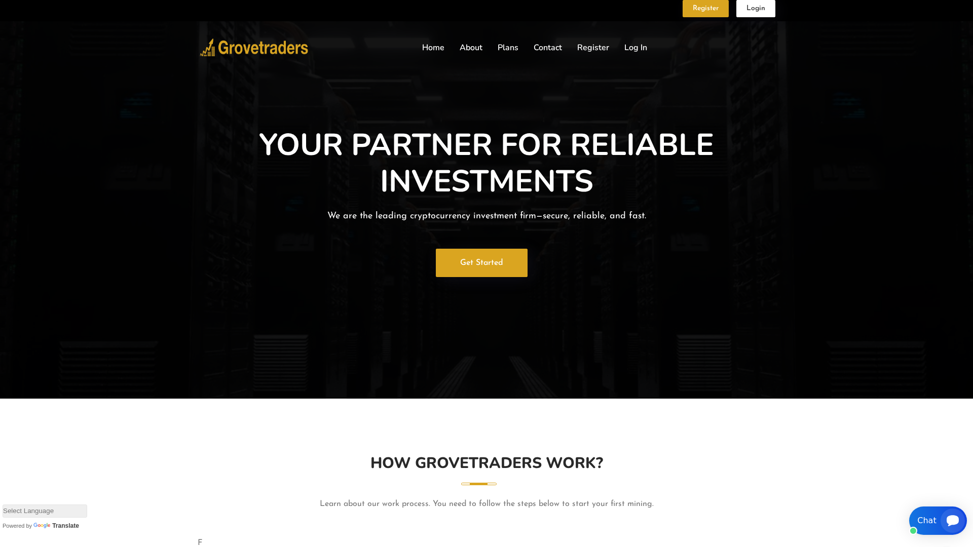 Screenshot of grovetradersfx.com