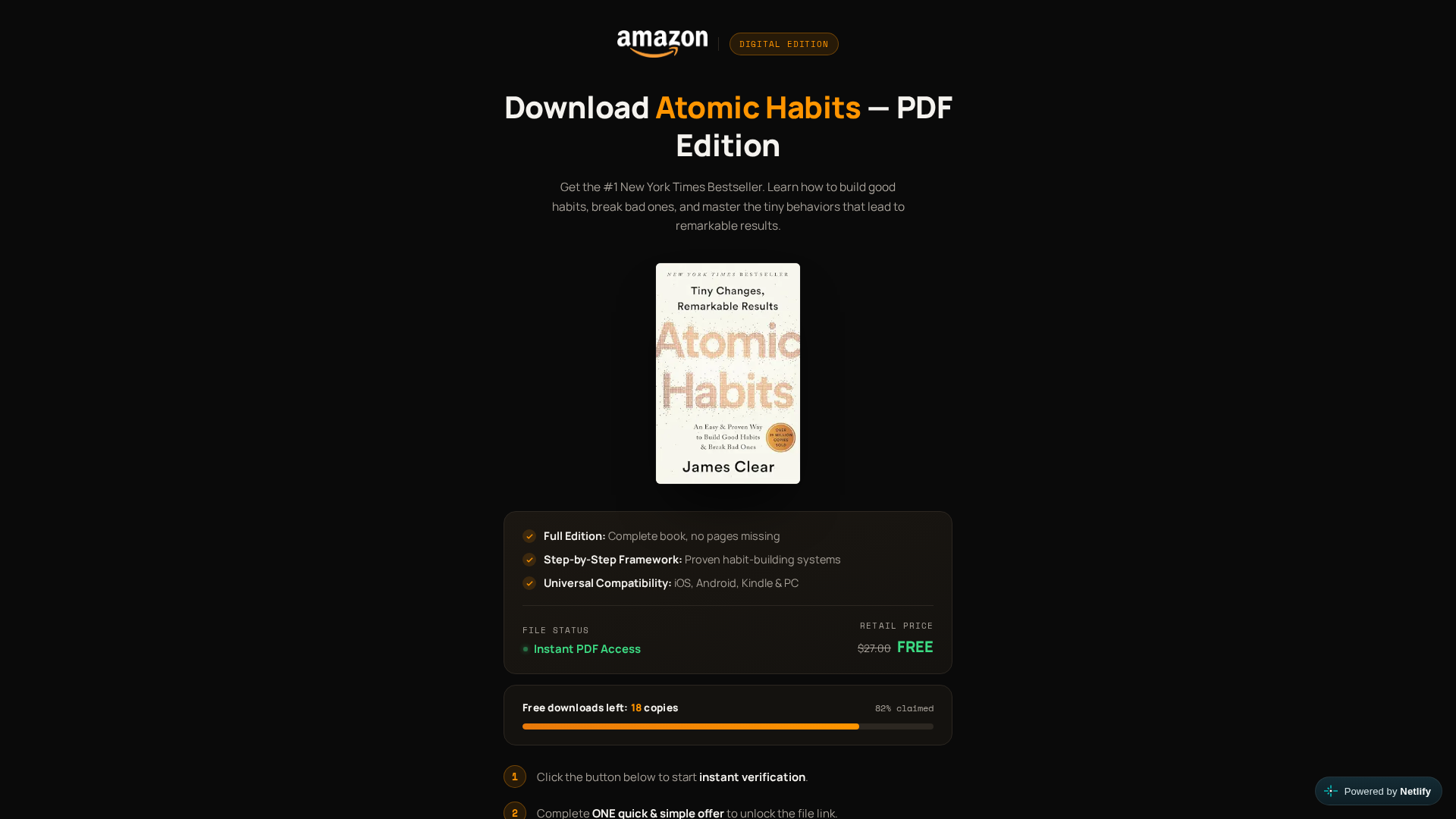 Screenshot of amazon-library-support.netlify.app