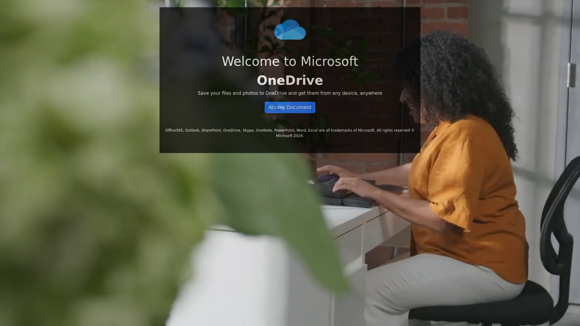 Screenshot of onedrive-yhnncssdcs.ddnsking.com