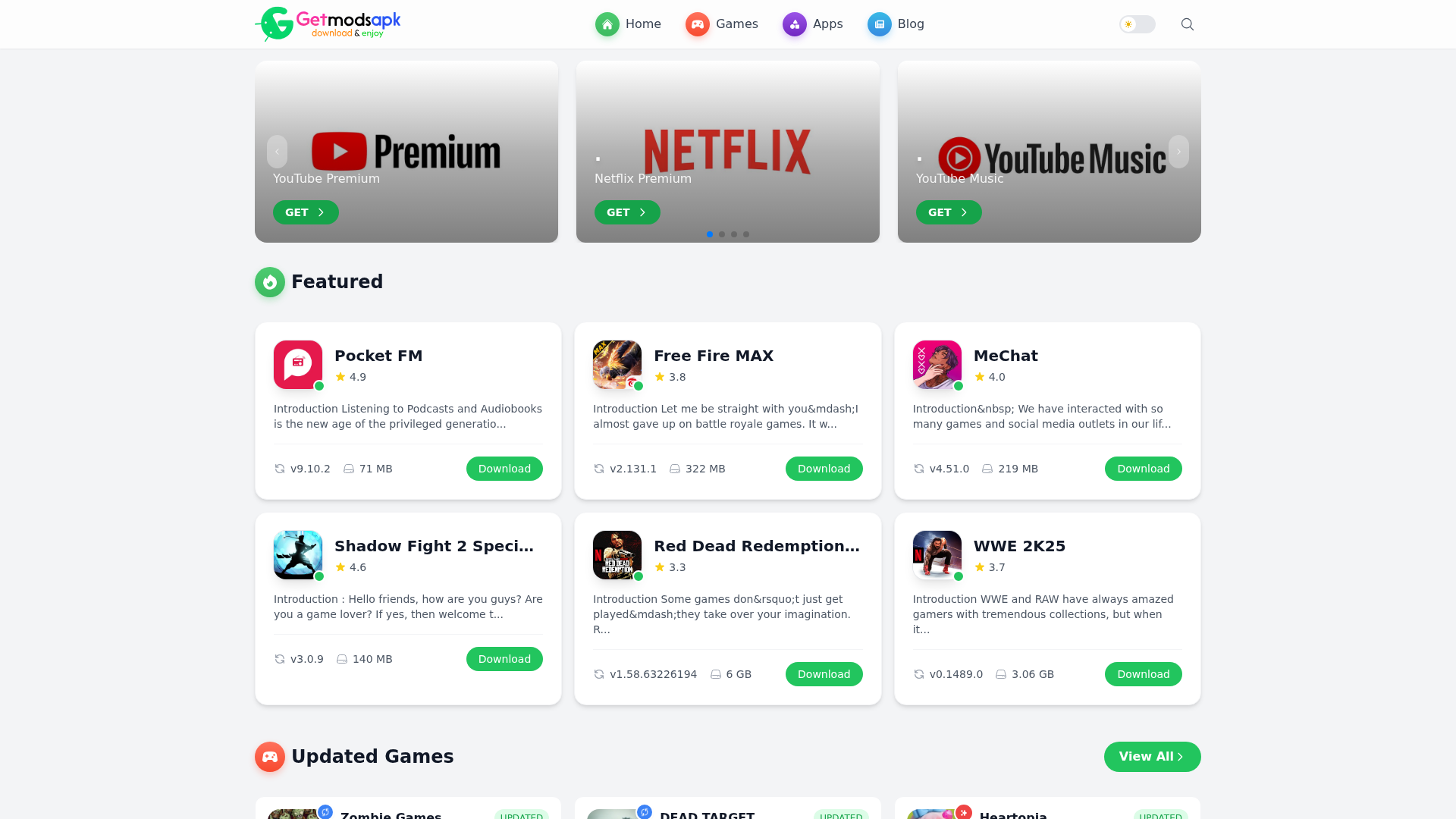 Screenshot of getmodsapk.com