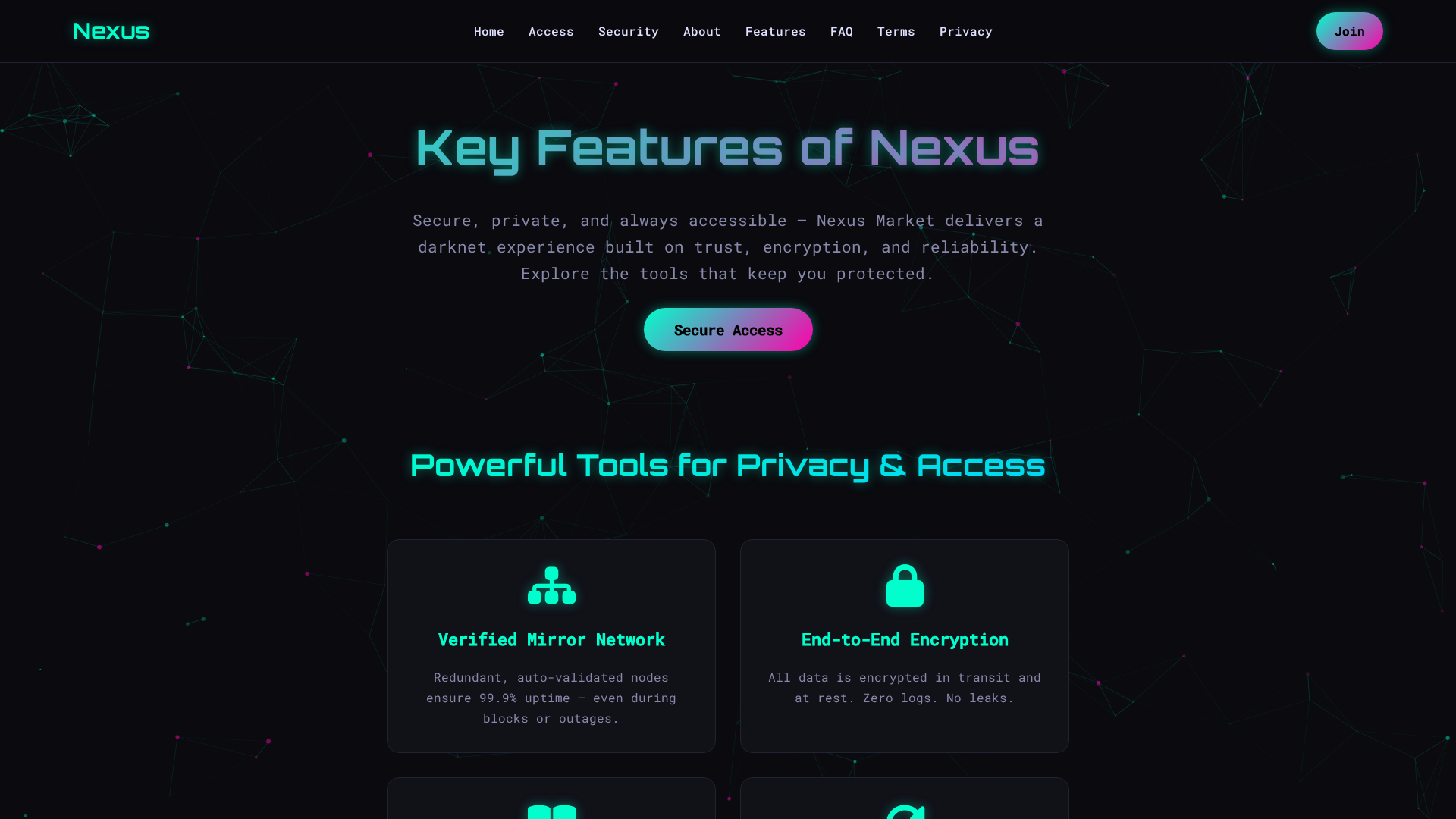 Screenshot of nexusdarknetshop.com