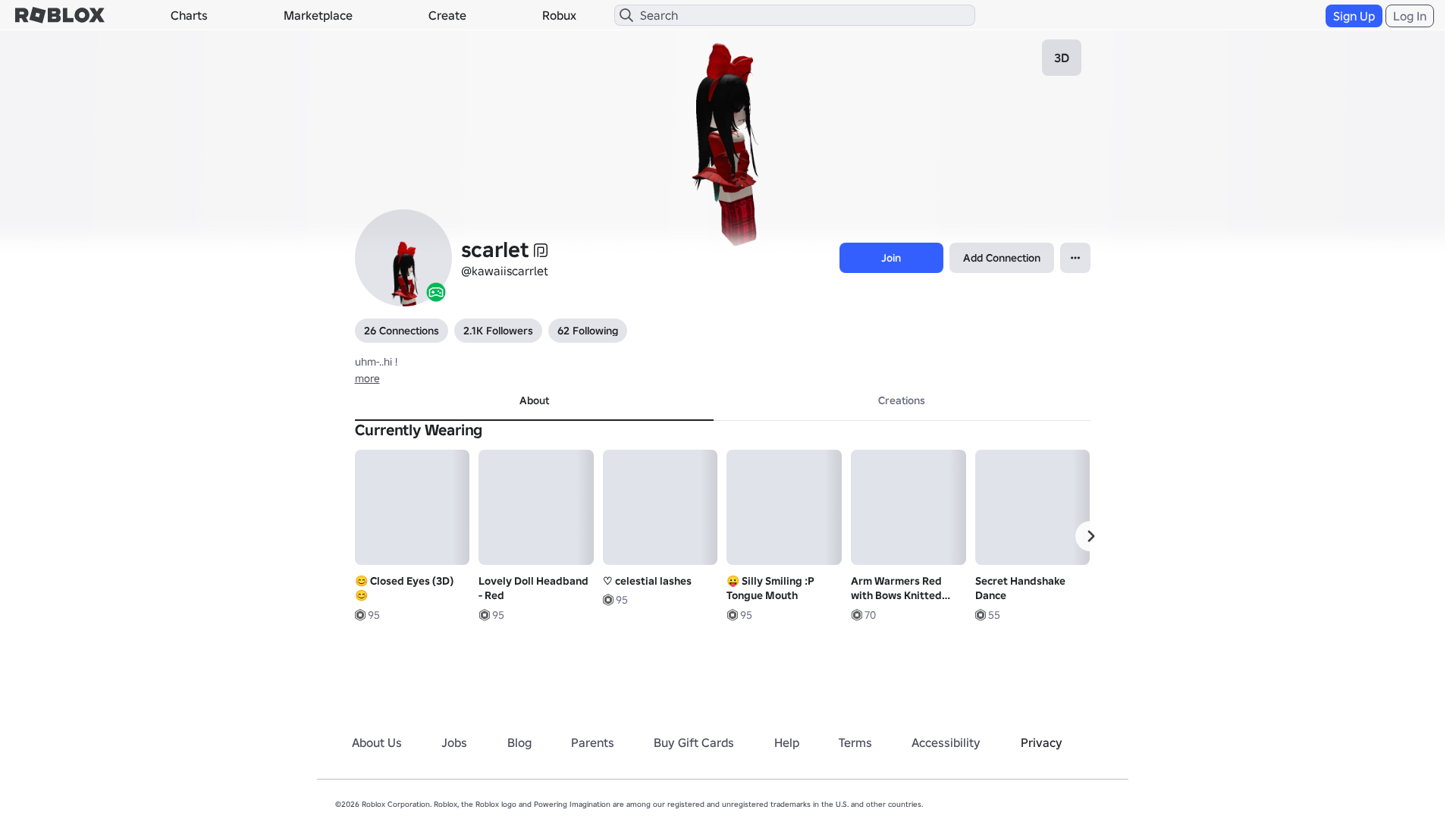 Screenshot of www.roblox.com.ml
