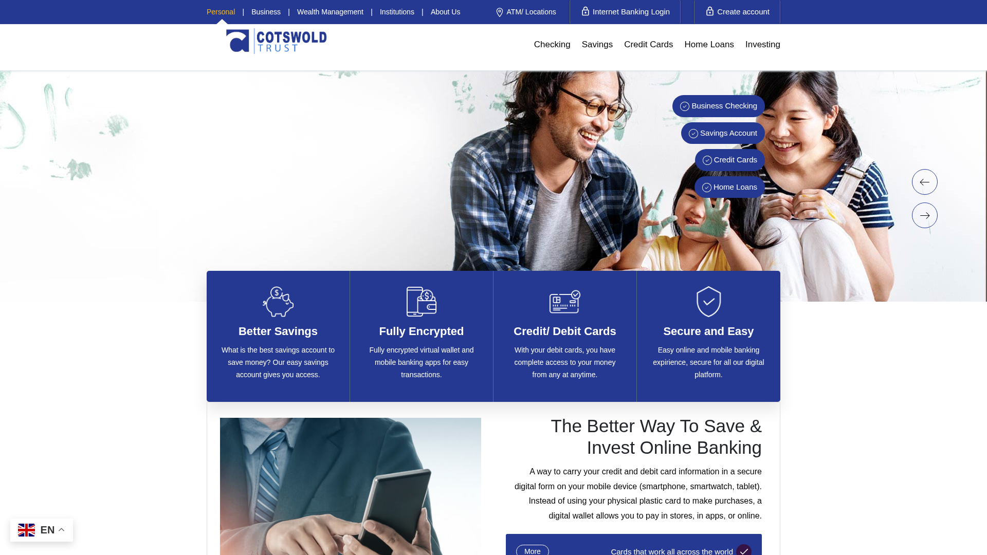 Screenshot of cotswoldtrustonline.com