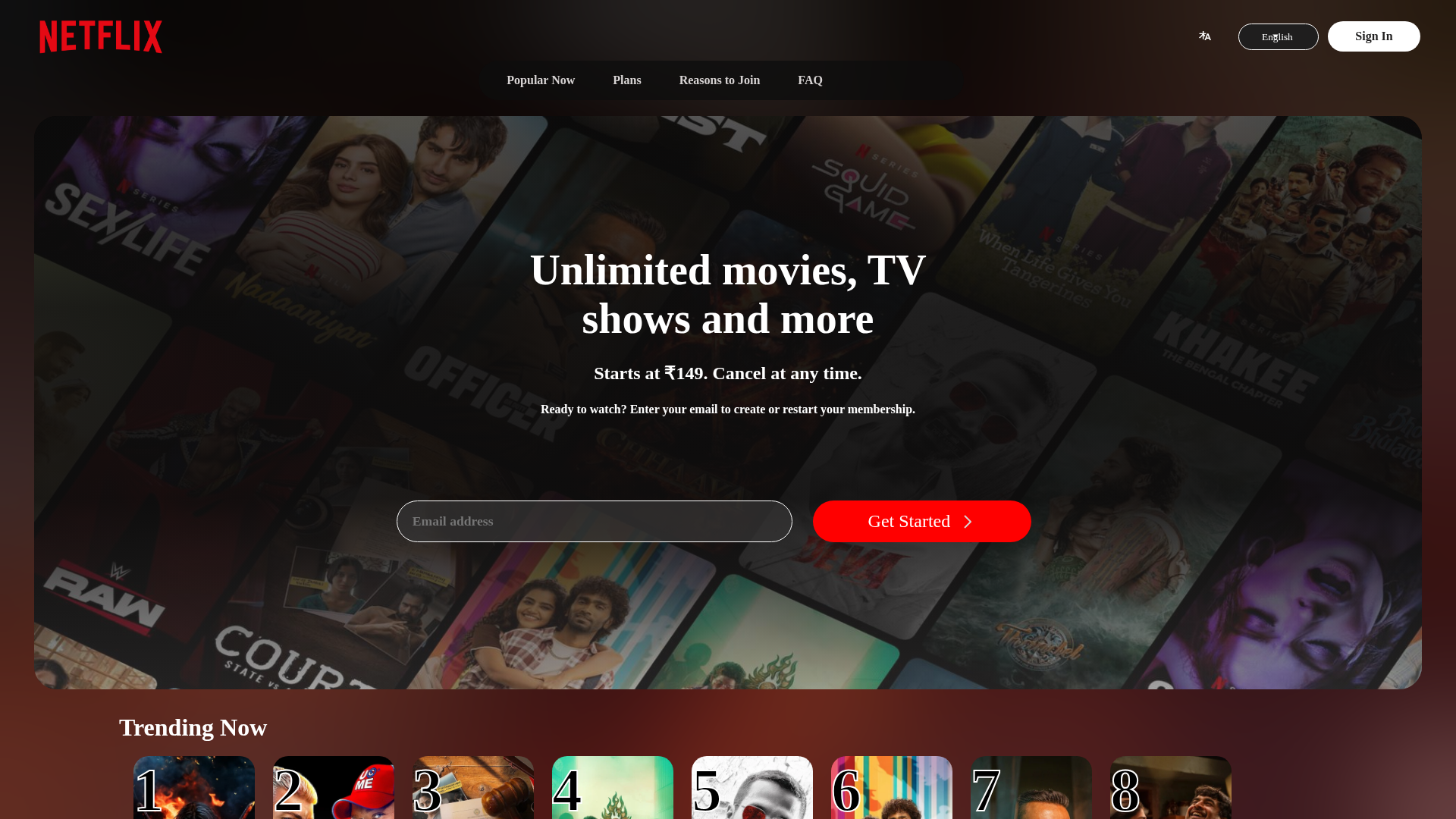 Screenshot of movie-watching-platform.netlify.app