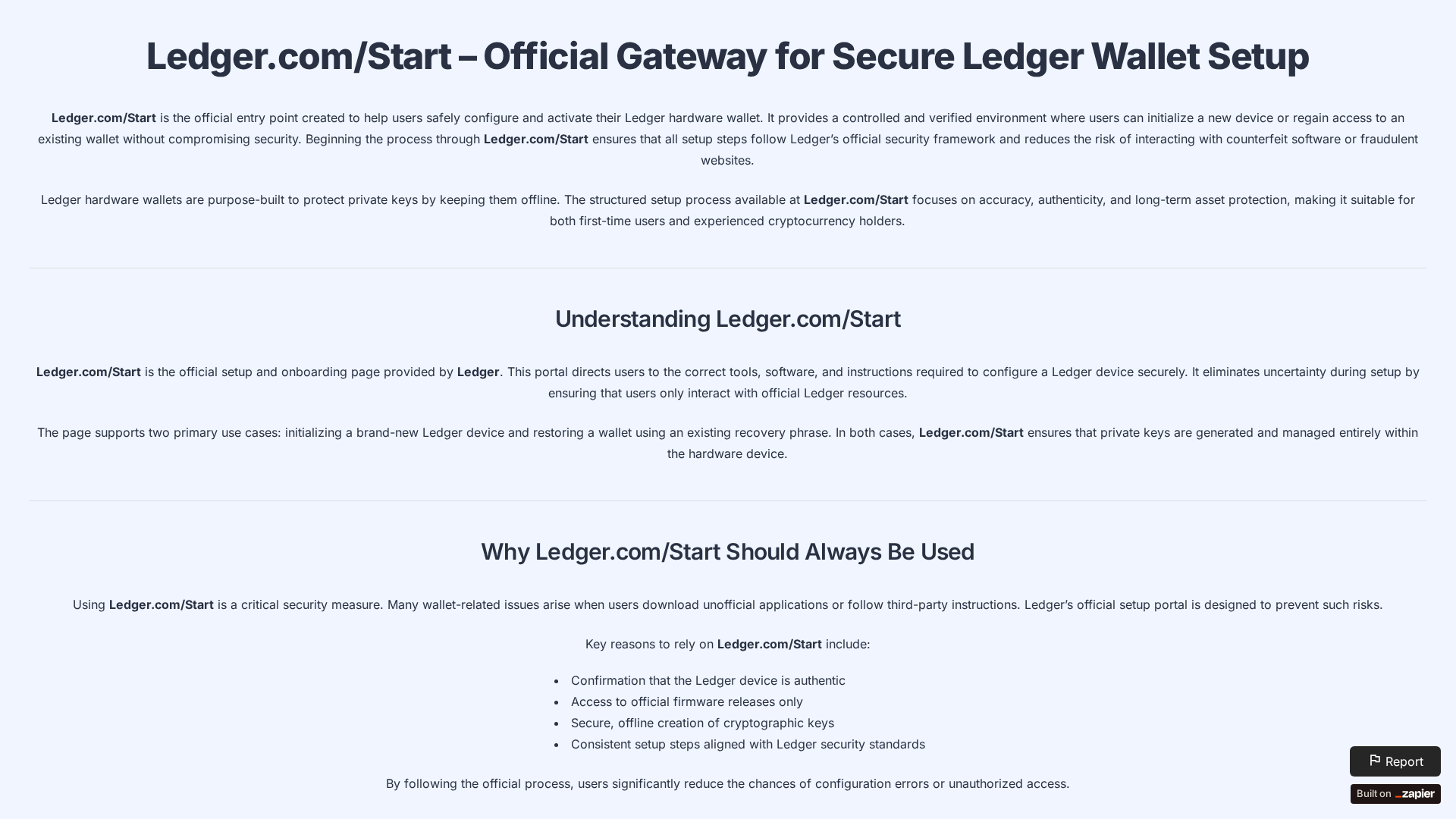Screenshot of en-ledgestarted.zapier.app