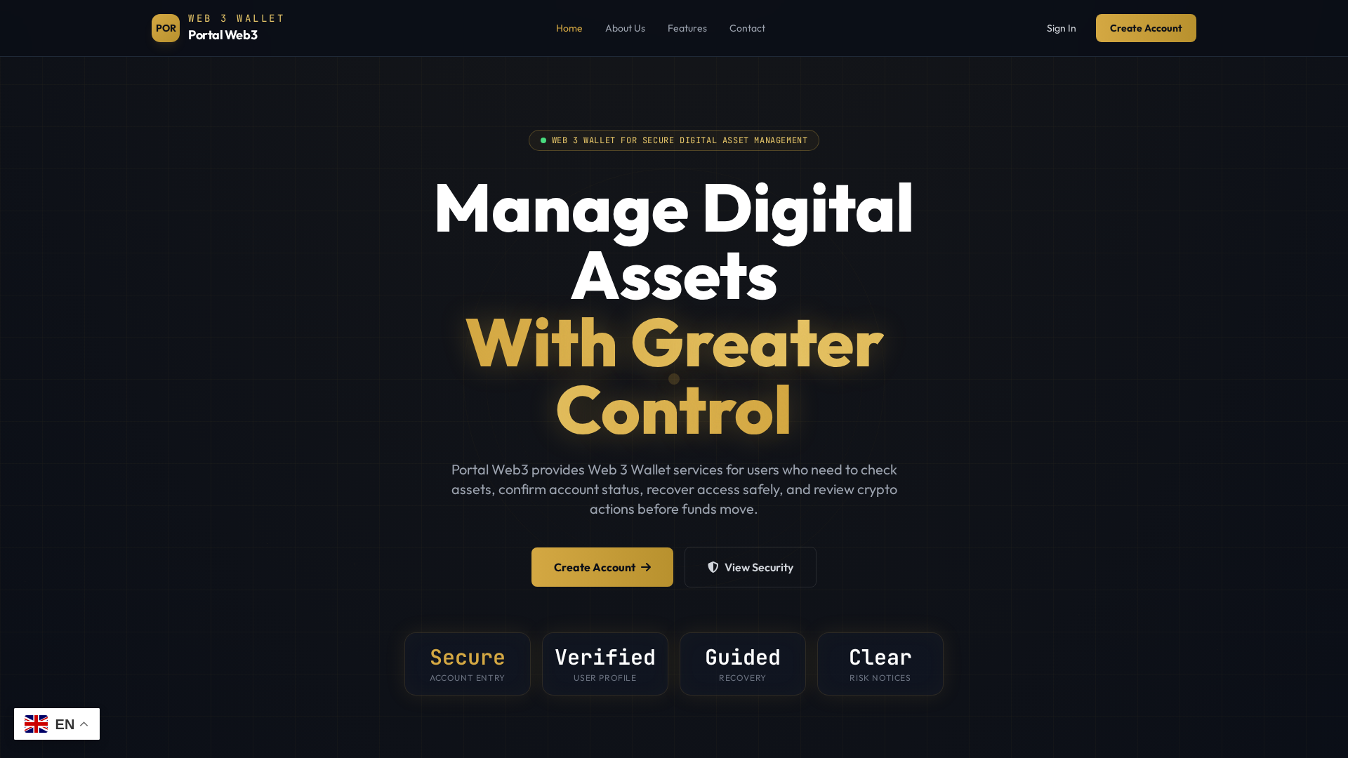 Screenshot of portalweb3qledger.com